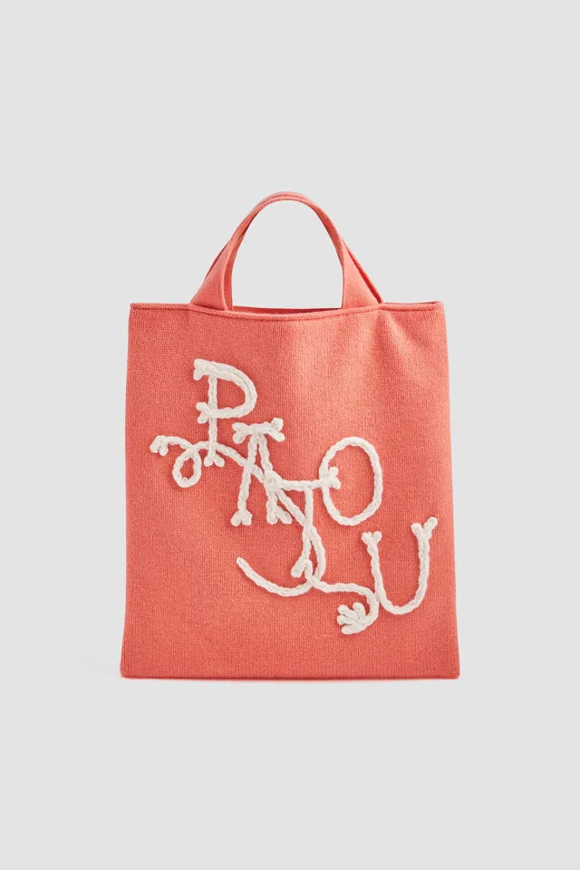 Patou AC148 tote bag laine cachemire Winter Blush