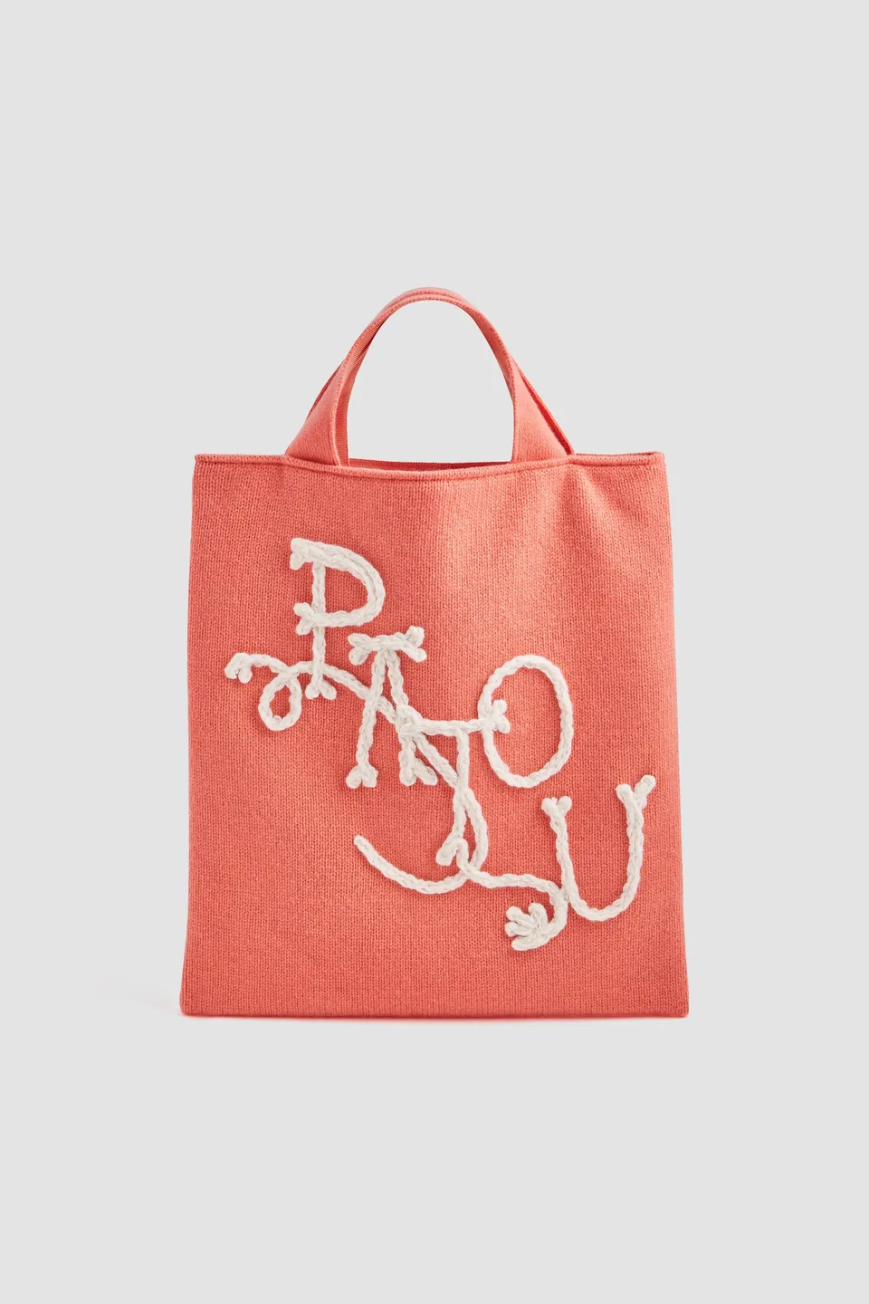 Patou AC148 tote bag laine cachemire Winter Blush