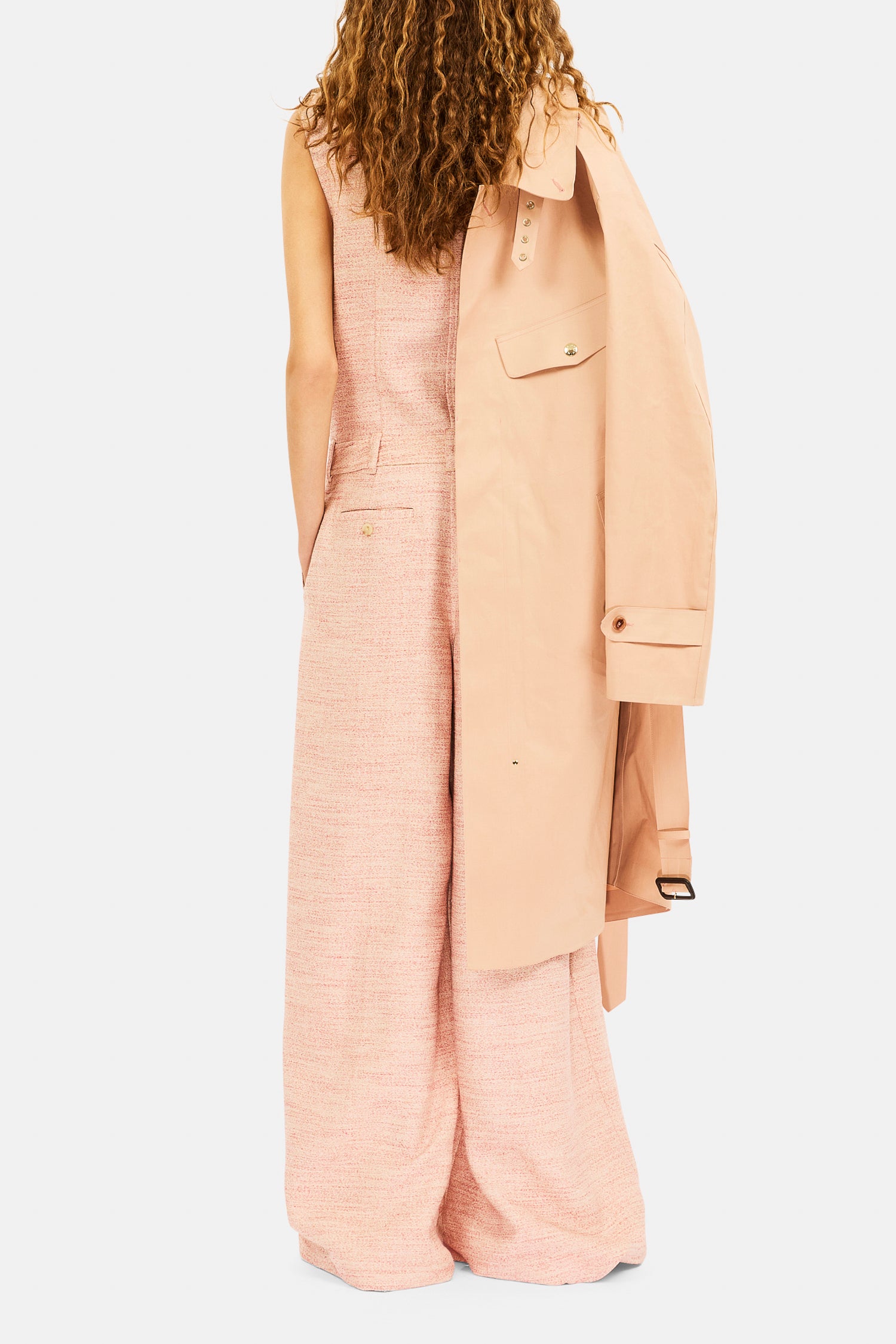 Ulla Johnson Esme Combinaison Large Rosewood Coton-Lin