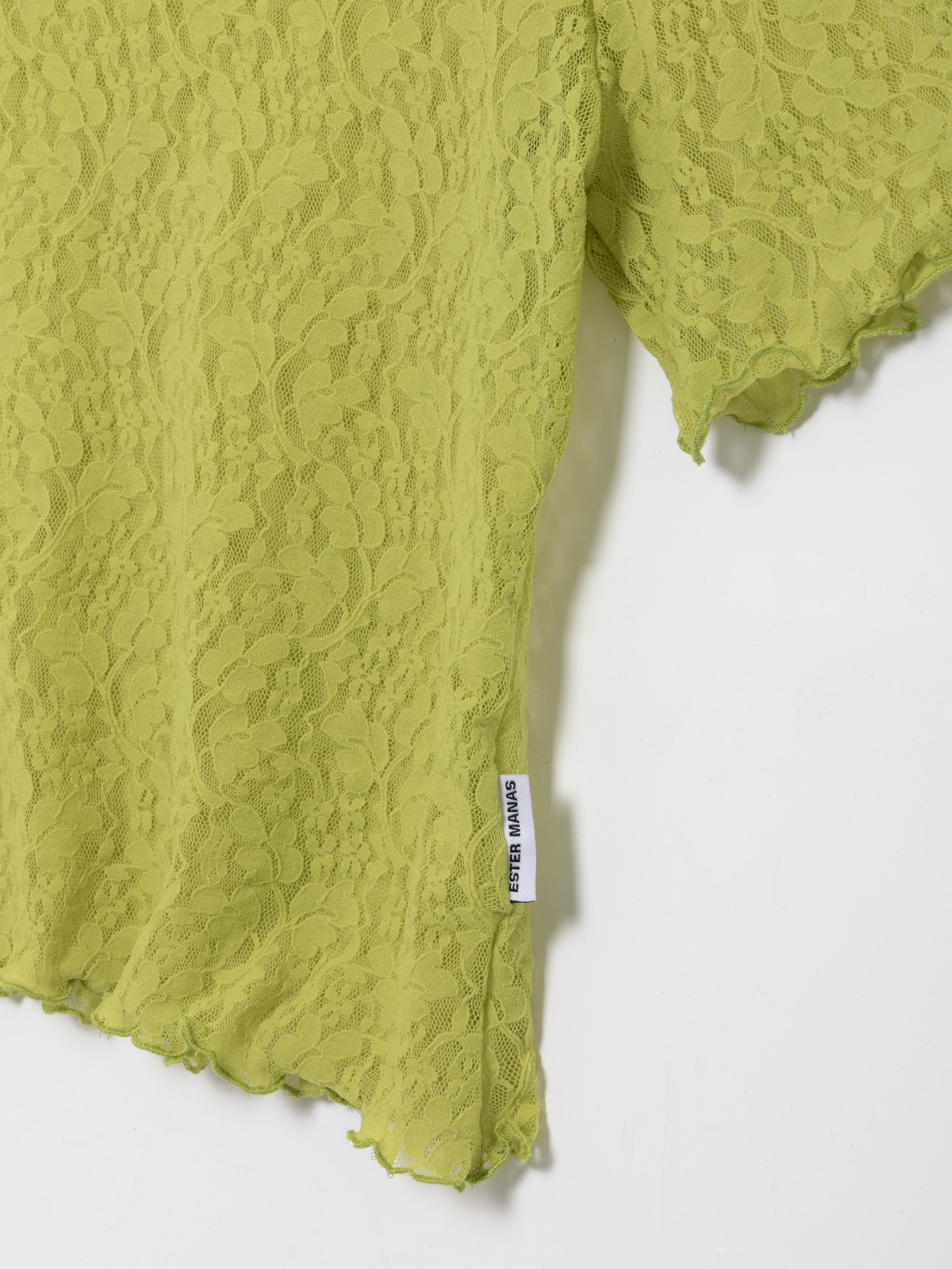 Ester Manas Tops Pistachio Lace Easy Top haut vert pistache