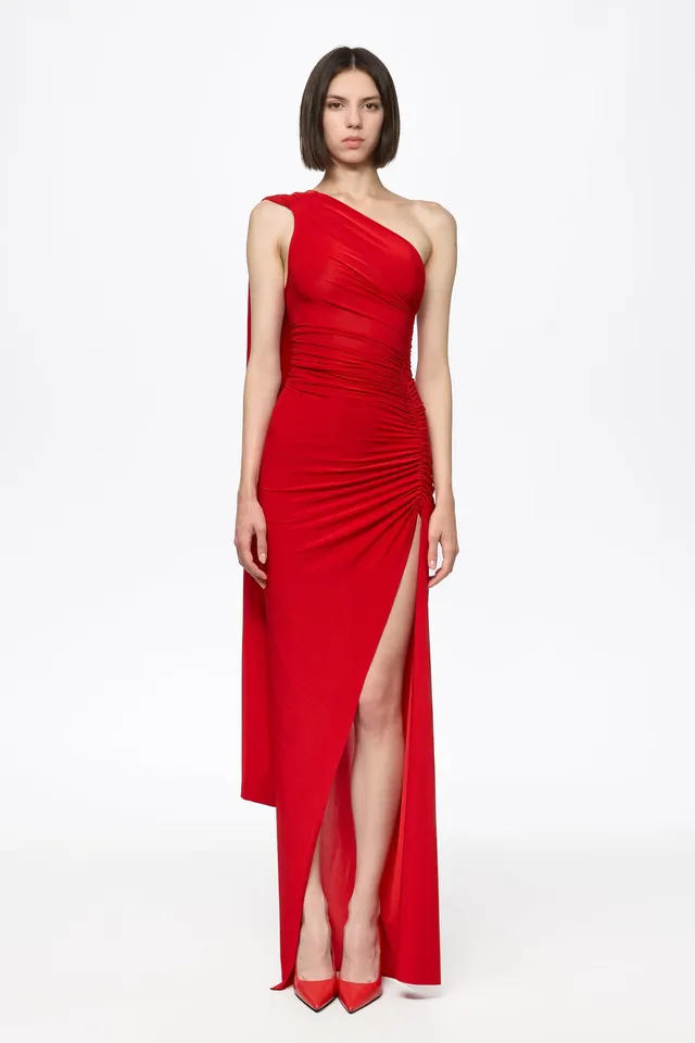 ATU Body Couture Off Shoulder Liquid robe longue S