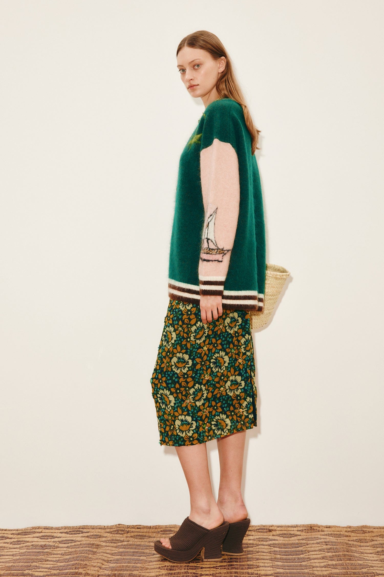 Alemais Toucan Tango Cardigan mohair taille M jungle