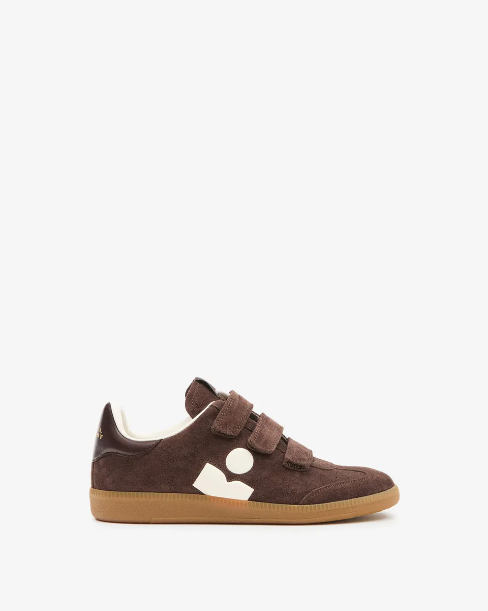 Isabel Marant Beth baskets chocolat cuir velcro