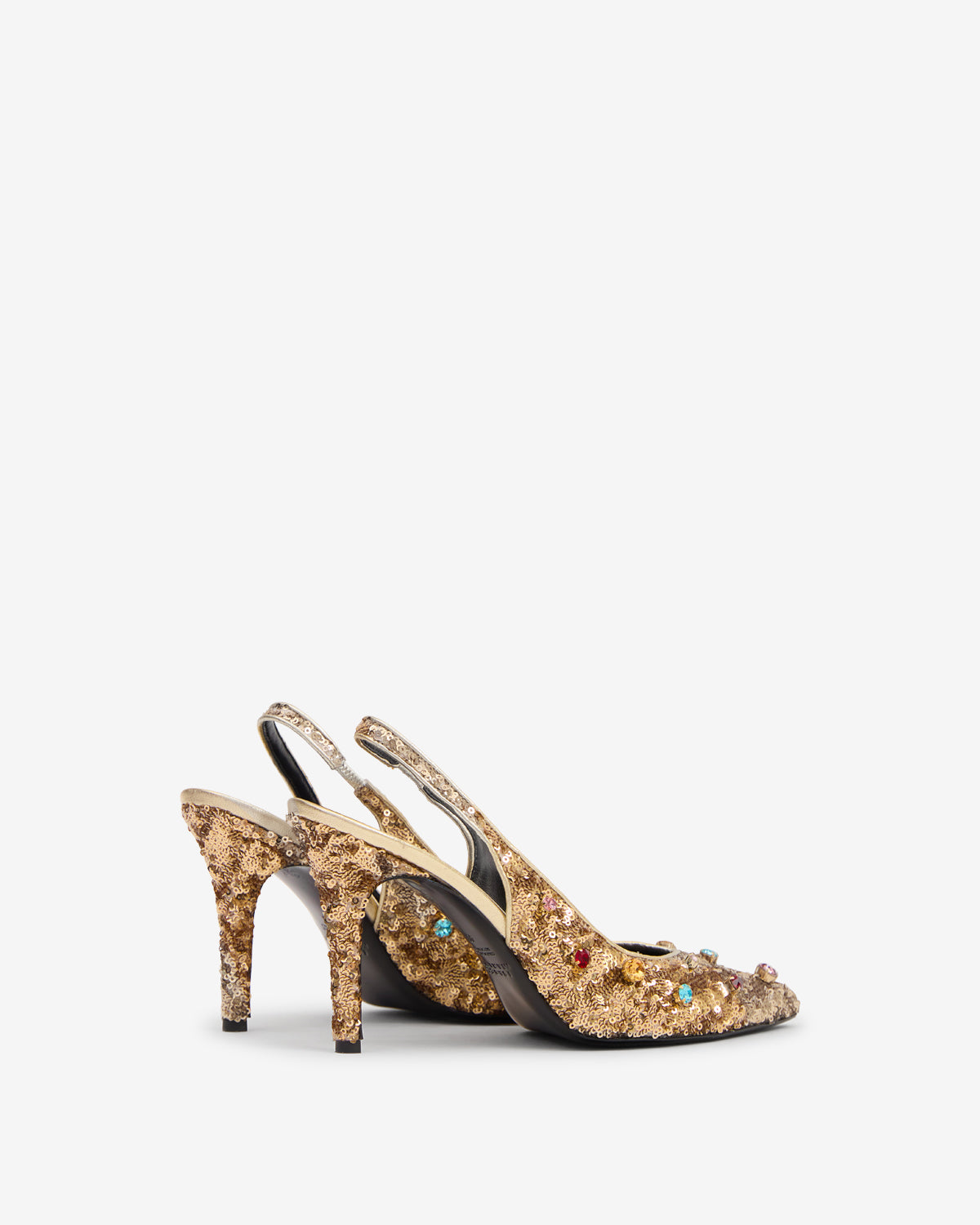 Isabel Marant Pafya escarpins clair doré sequins talon 9 cm