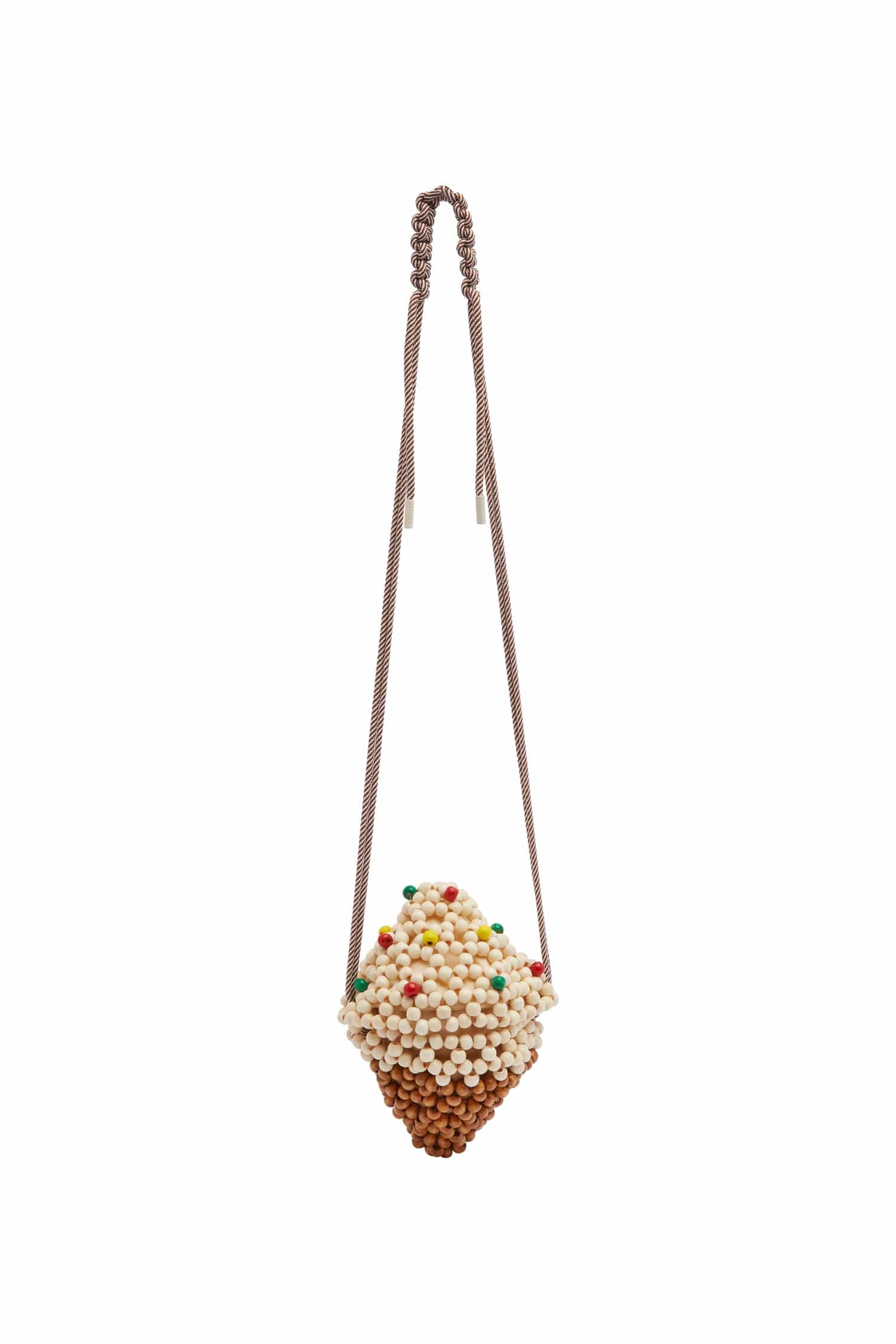 Alemais Wood Bead Gelato mini sac perles bois
