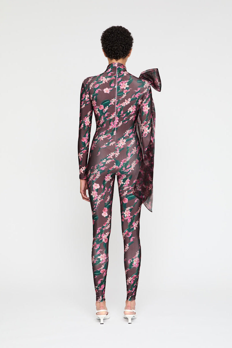 ATU Body Couture Catsuits Floral combinaison marron fleurs taille S