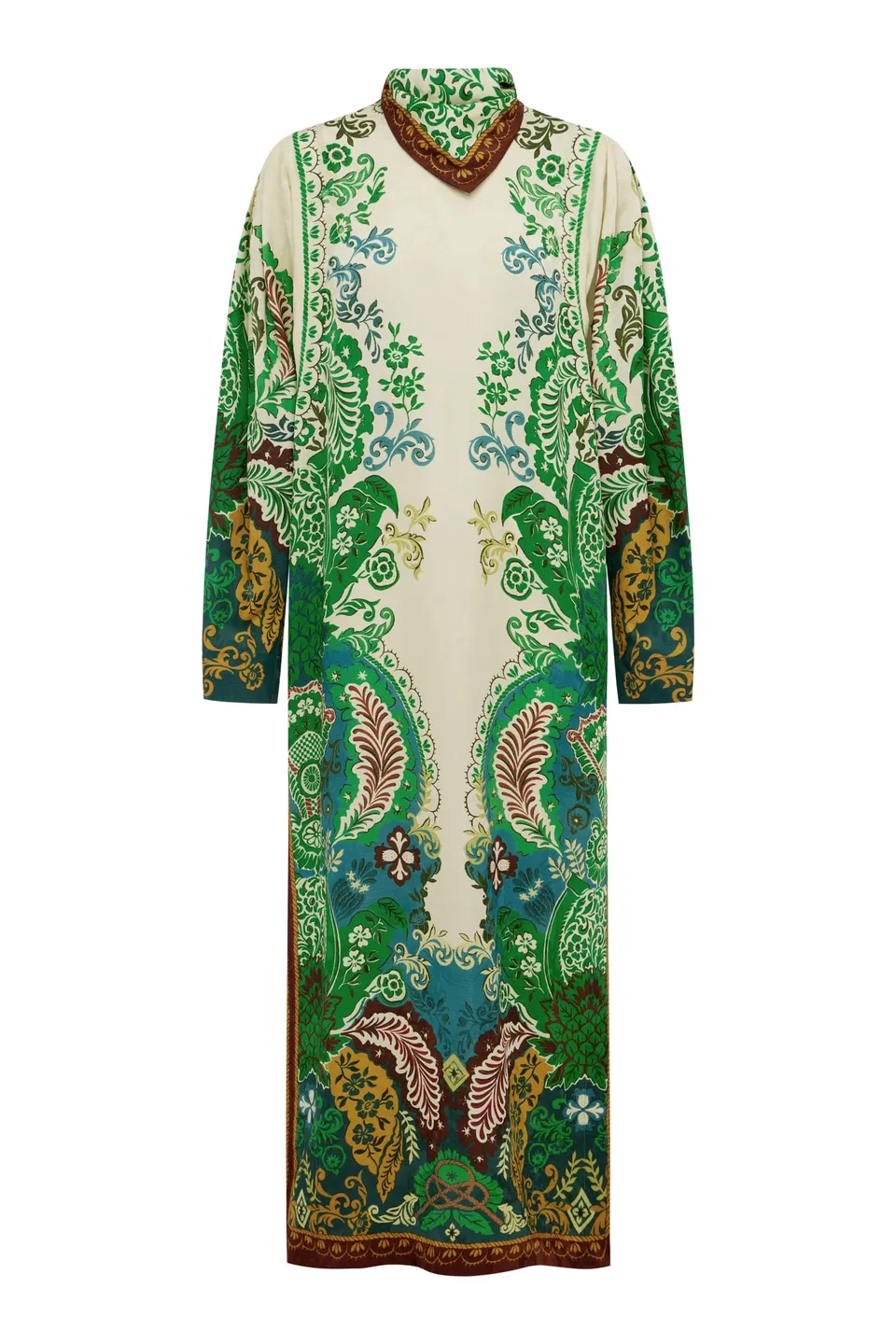 Alemaïs Florence robe midi satin botanique