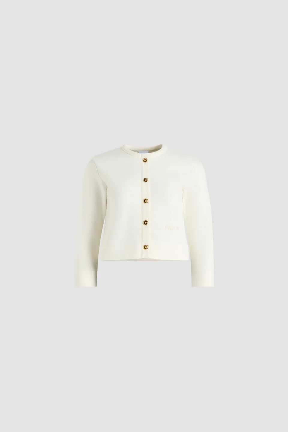Patou Cardigan fleece blanc coton bio XS-XL