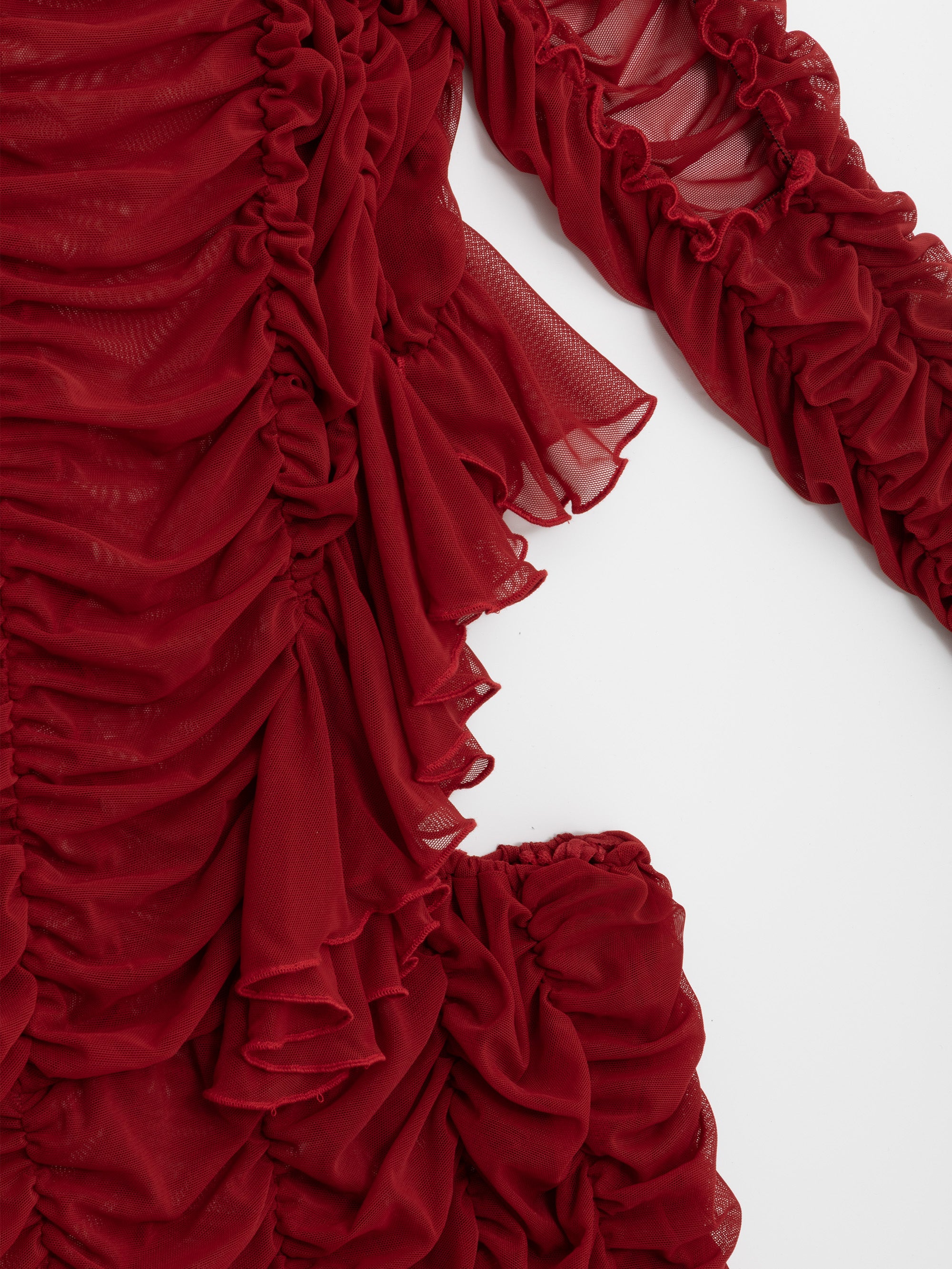 Ester Manas Drama robe rouge mesh grossesse 44/50