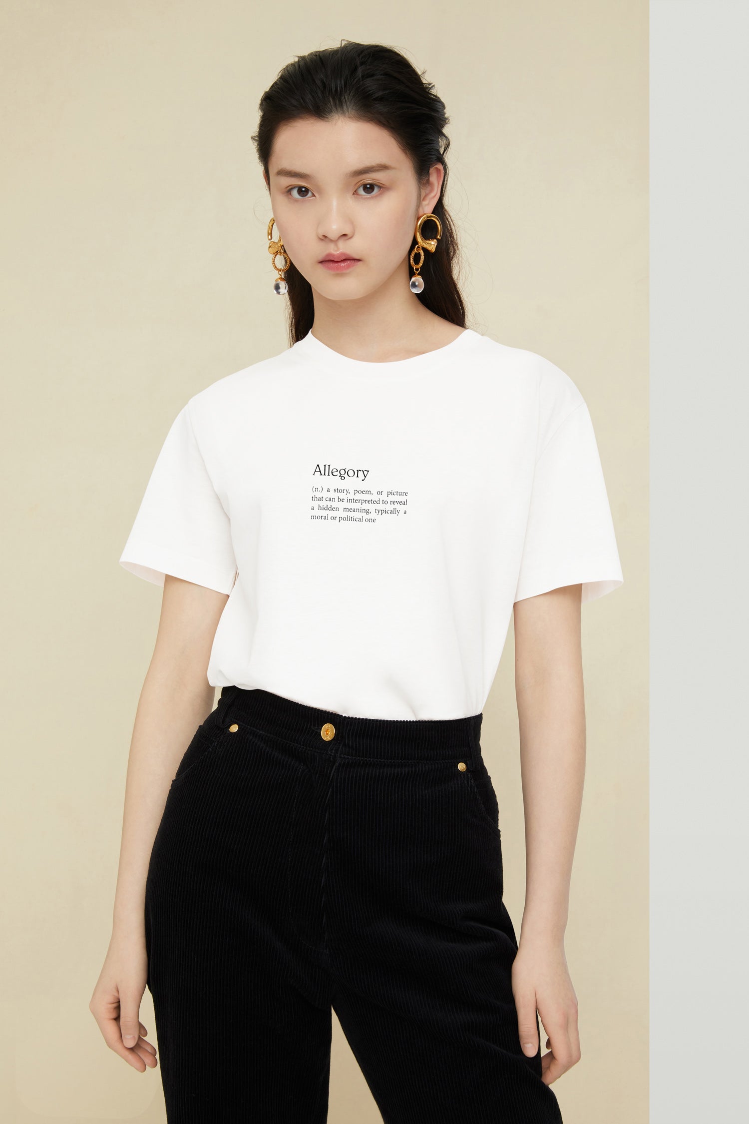 Patou Allegory JE002 t-shirt coton bio blanc