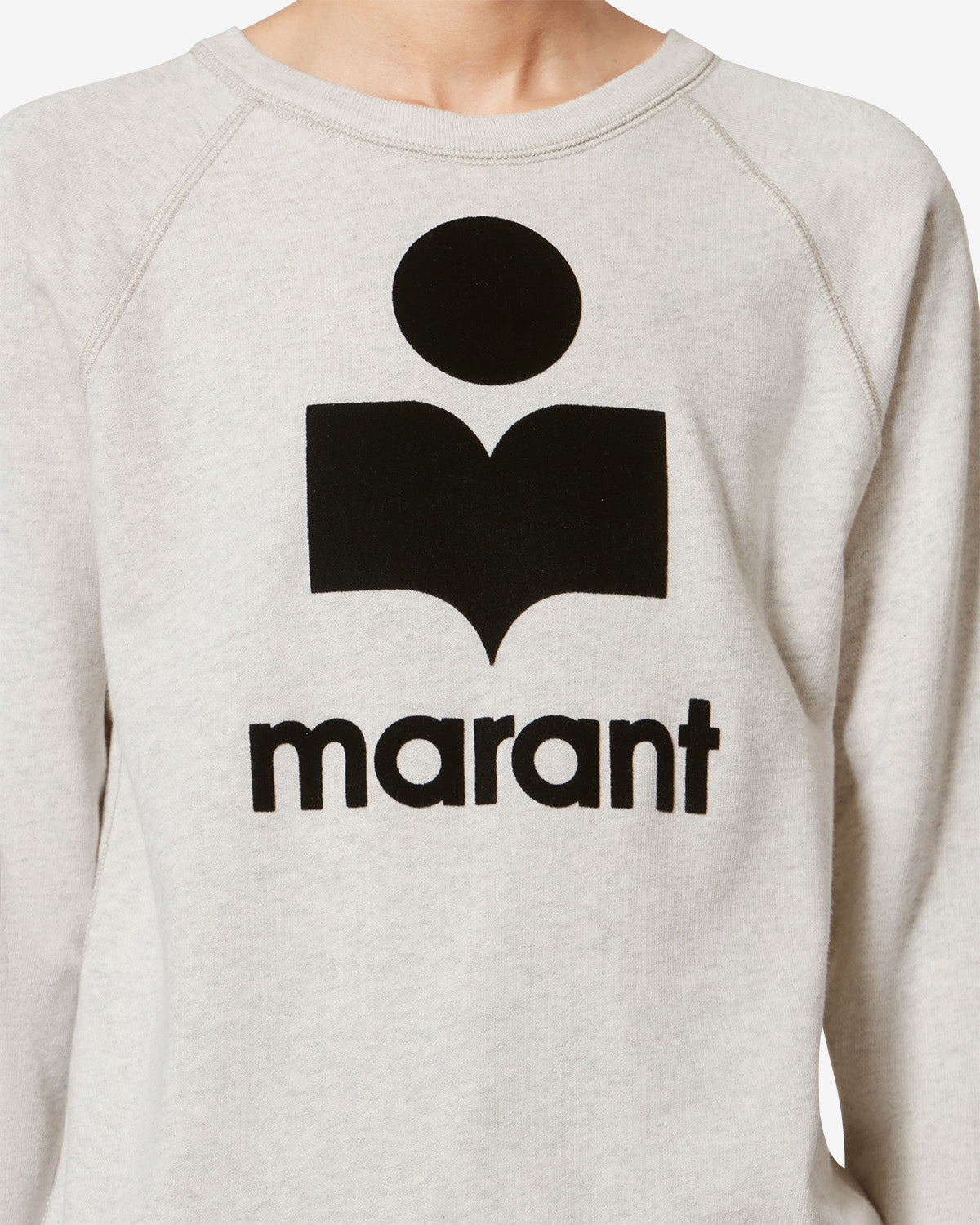 Isabel Marant Millyny sweatshirt écru coton logo
