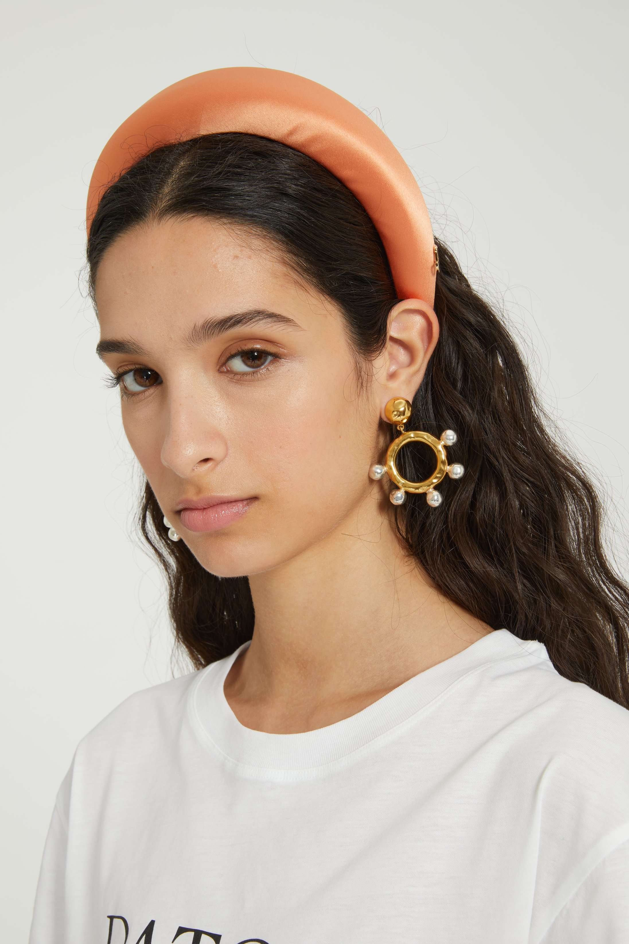 Patou Serre-tête Matelassé Satin Orange TU