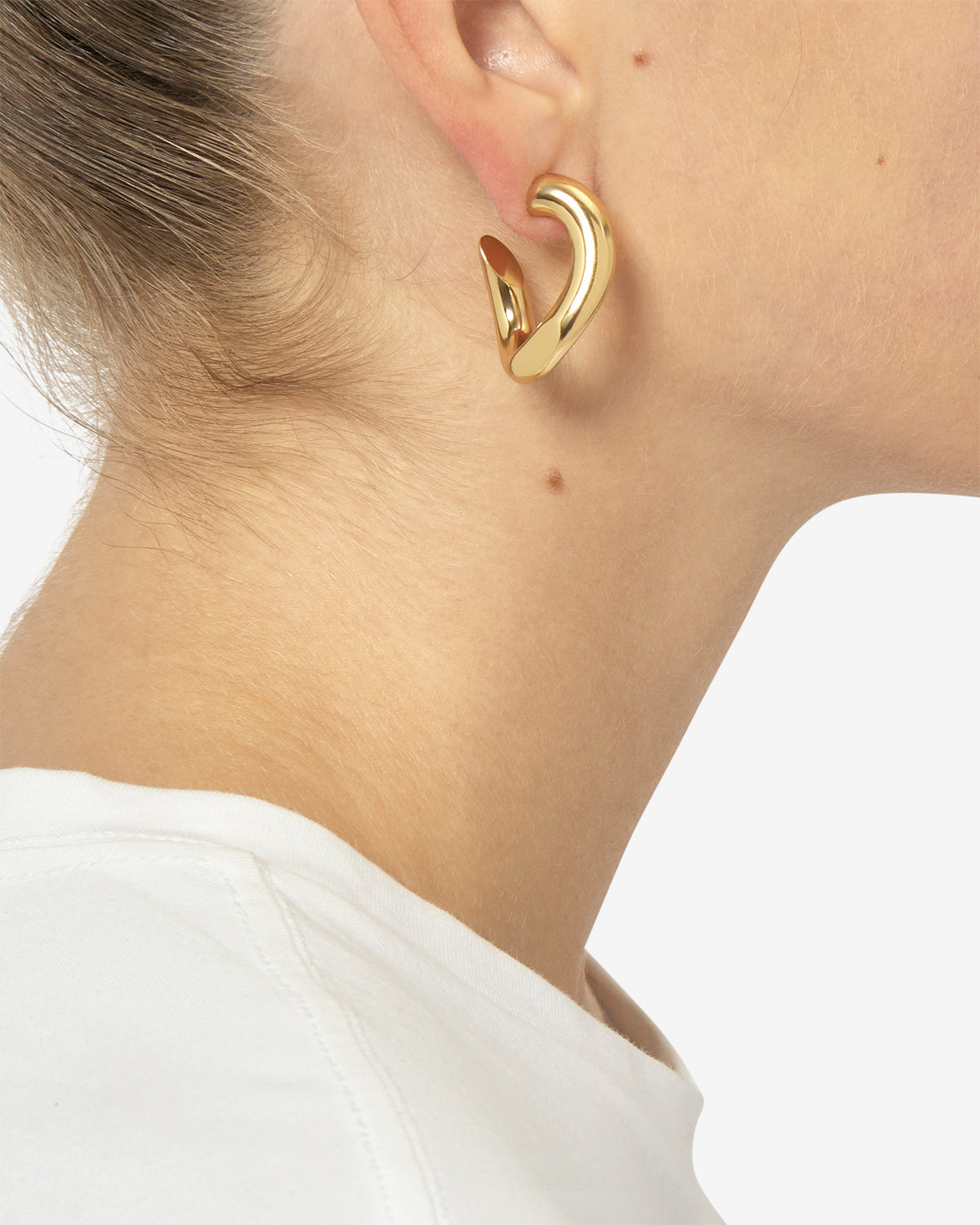 Isabel Marant Links boucles d'oreilles doré maillon 3,5 cm