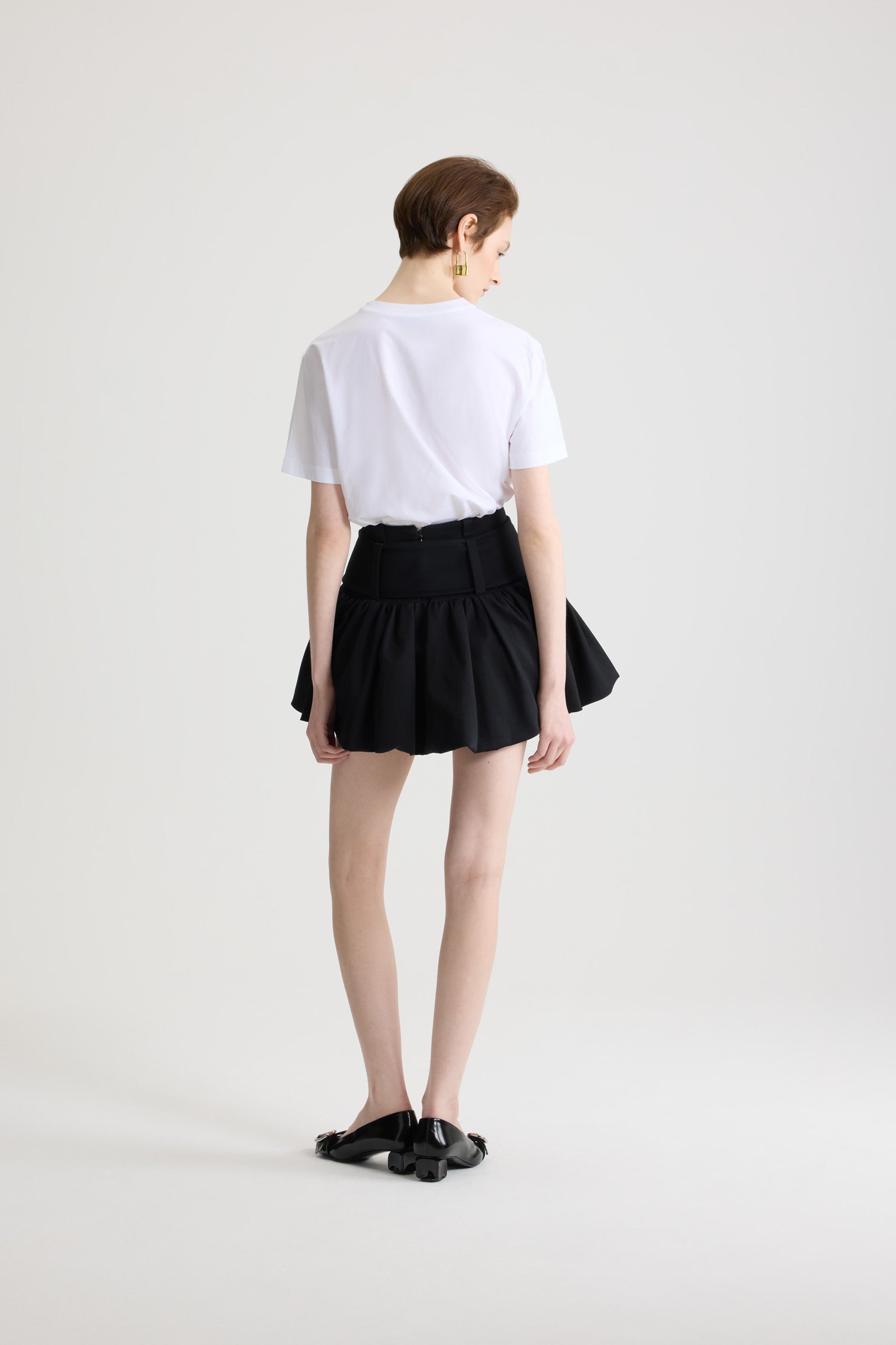 Patou JE185 t-shirt coton blanc noeud rose S