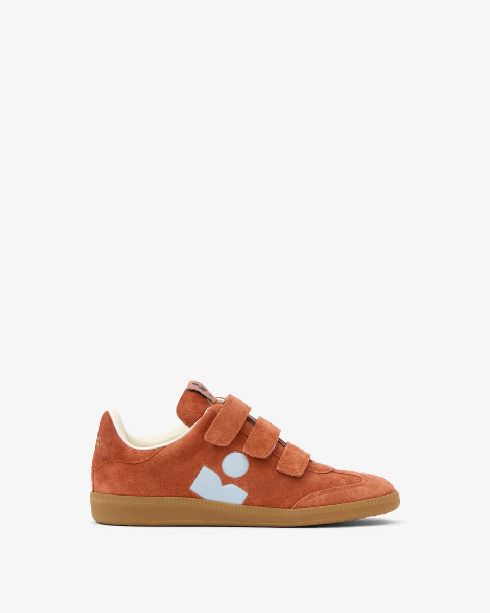 Isabel Marant Beth BK0013FA baskets cuir brique bleu clair