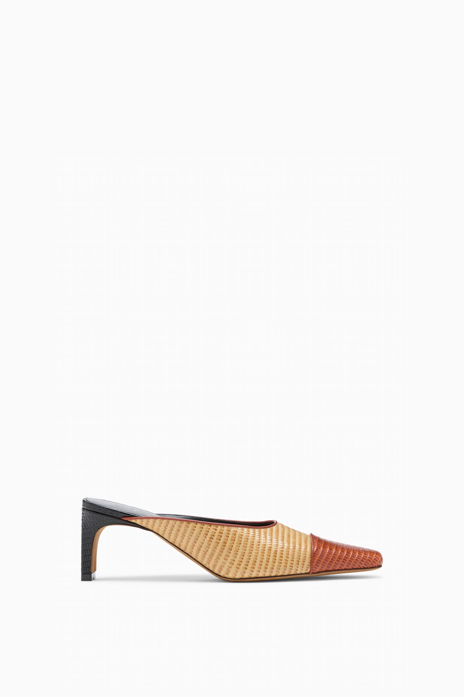 Ulla Johnson Carlyle Mule chaussures bisque cuir 60mm
