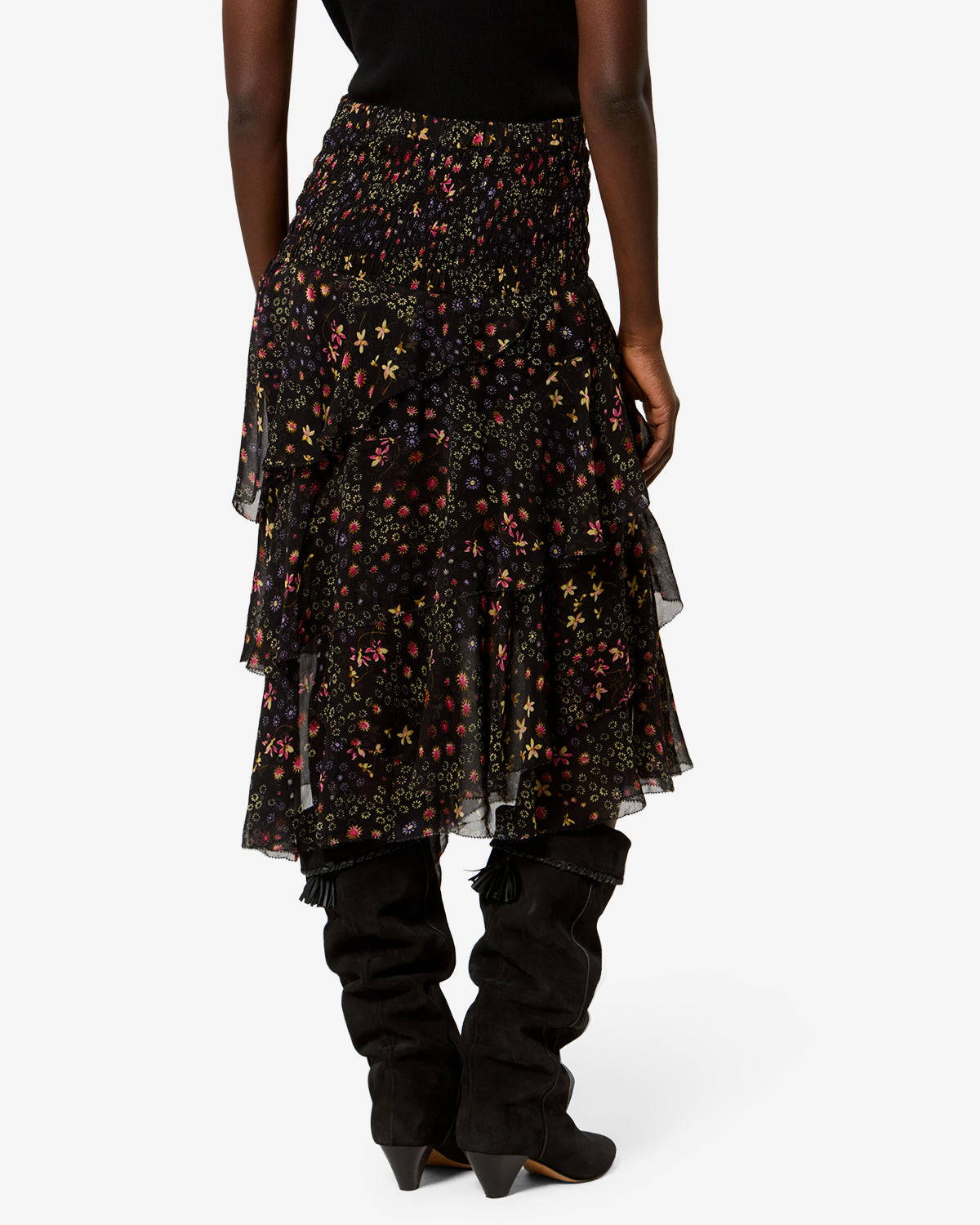 Isabel Marant Brigitte JU0367FA jupe noir écru
