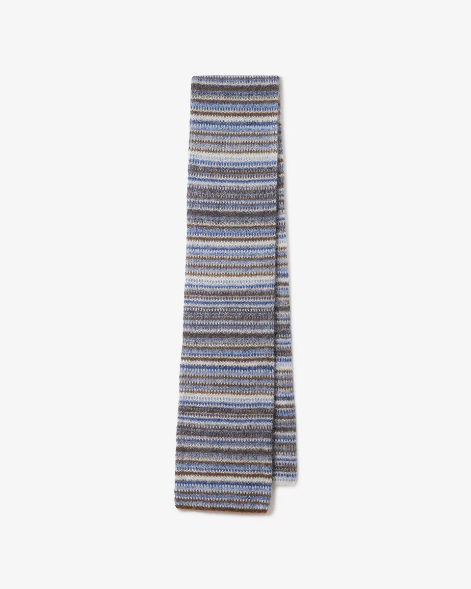 Isabel Marant Mouna écharpe mohair nuit rayures