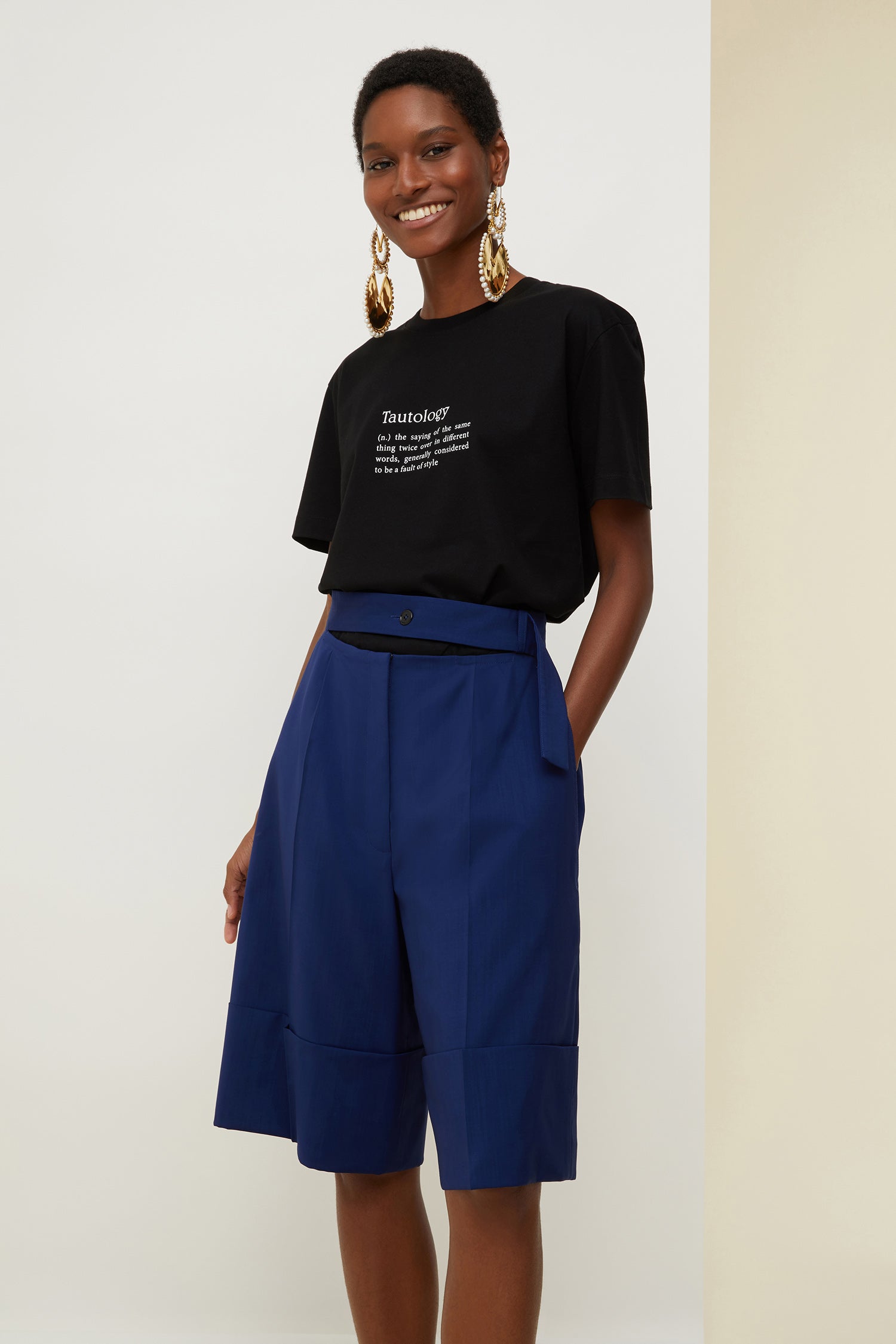 Patou Trousers short TR0060033670B bleu laine été