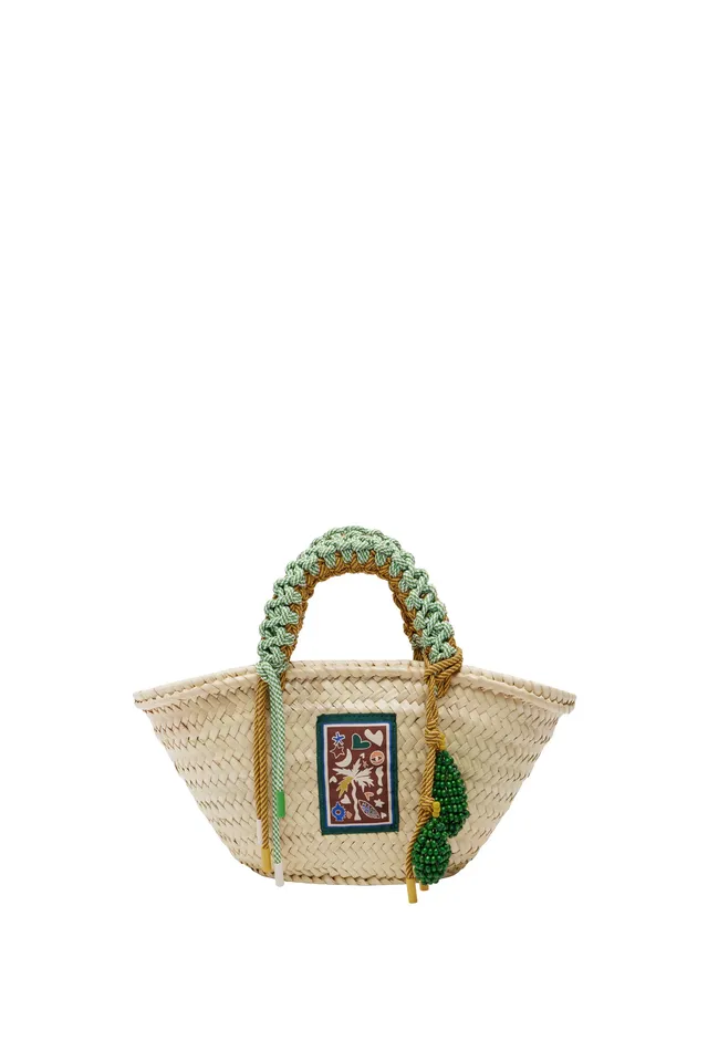 Alemaïs Macrame Mini Basket sac panier palmier