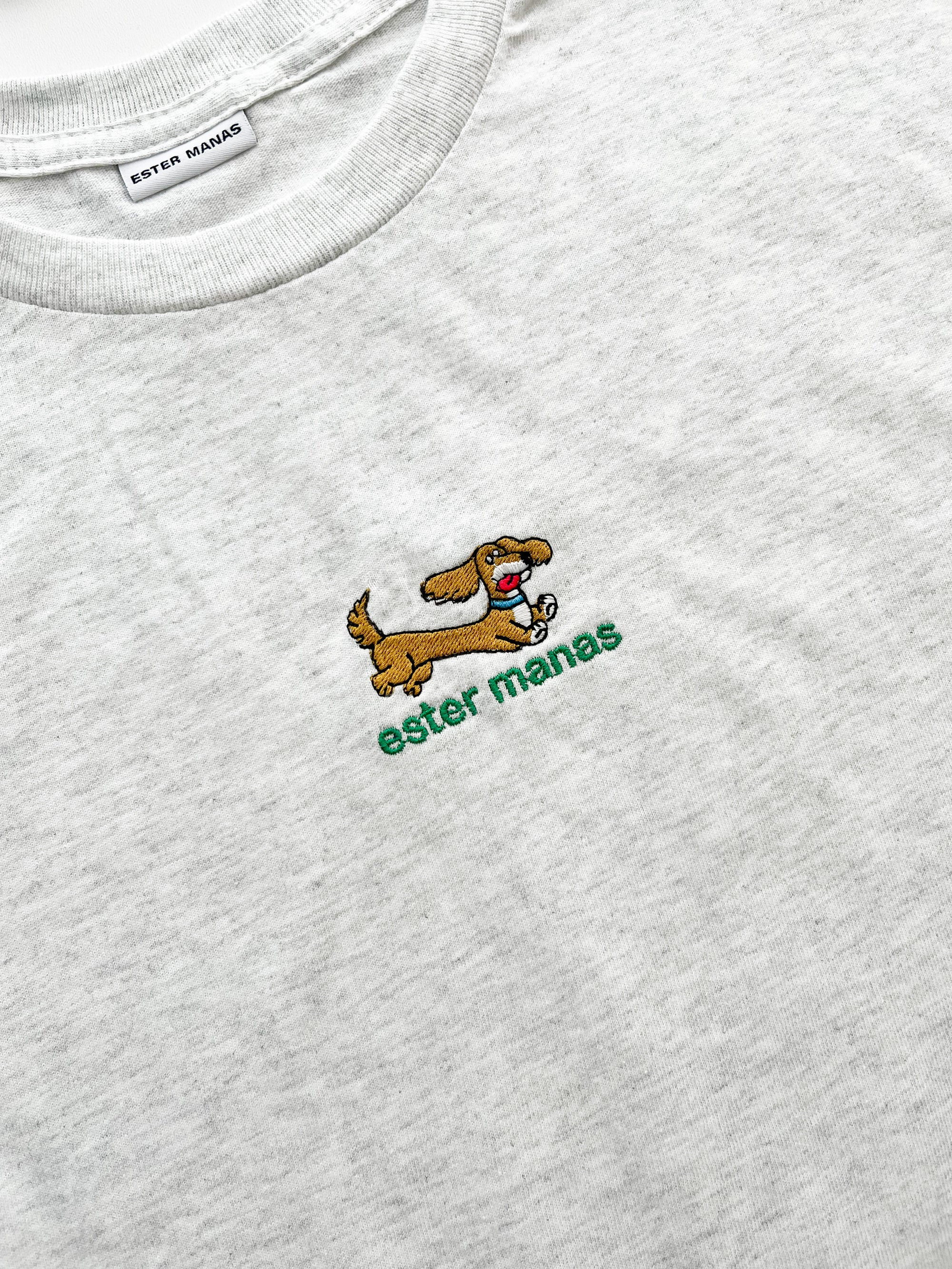 Ester Manas Everydoggy T-shirt gris Bulldog XS/S coton