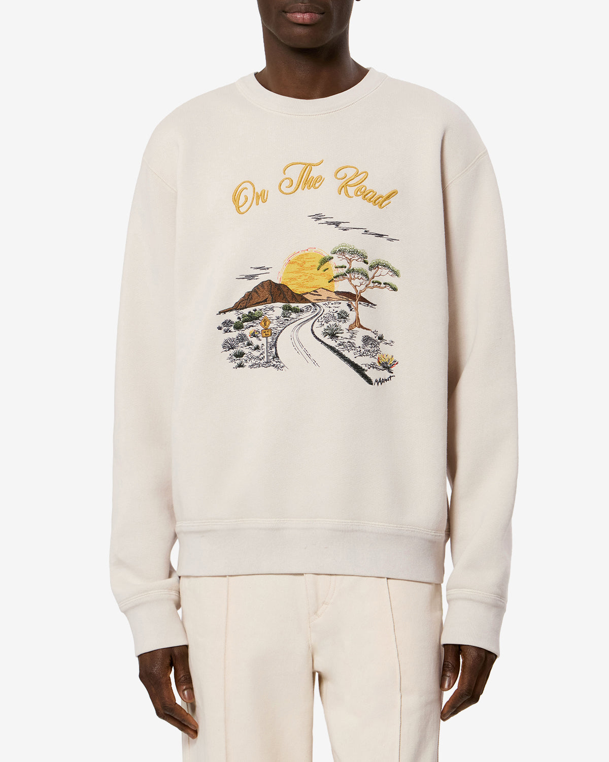 Isabel Marant Mikoy Sweatshirt molleton écru logo