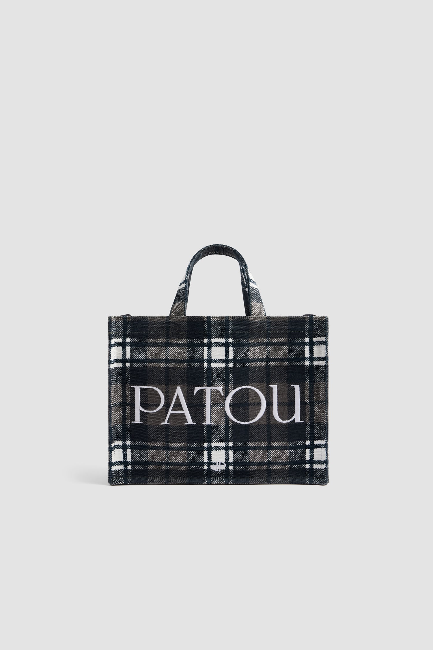 Patou sac tote AC088 toile tartan vert