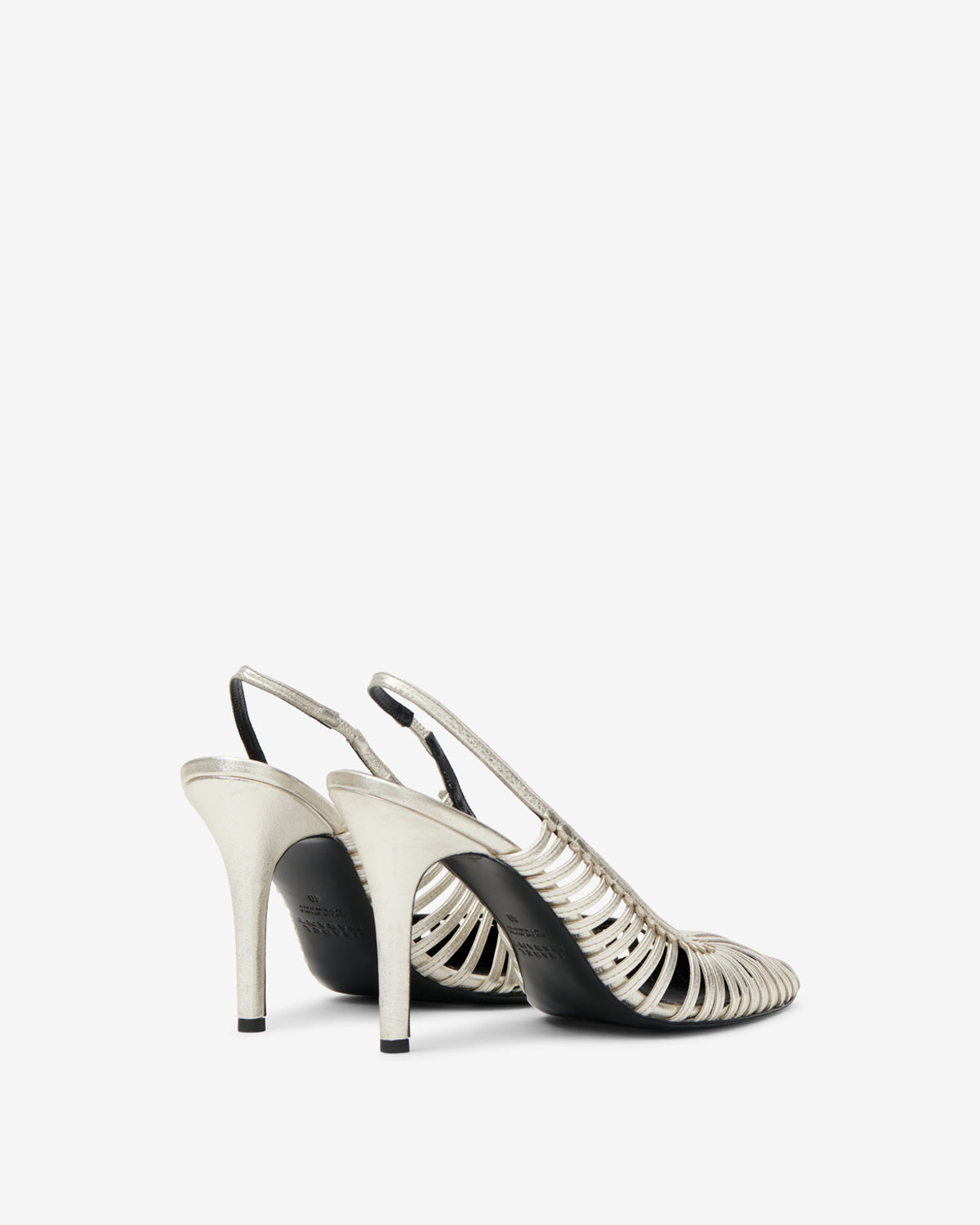 Isabel Marant Pysma escarpins clair doré cuir 9 cm