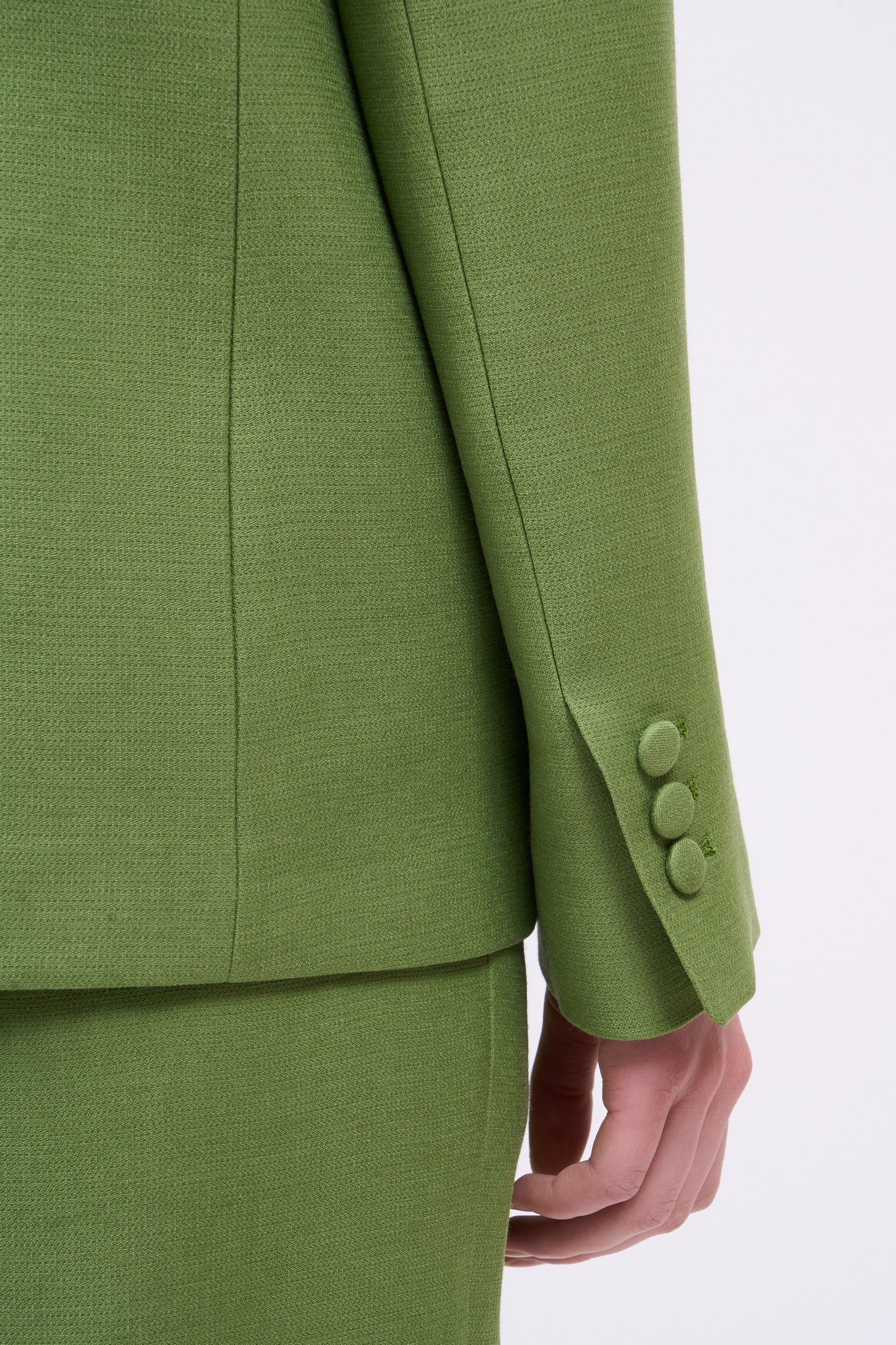 Paul & Joe Zaza veste tailleur laine soie vert
