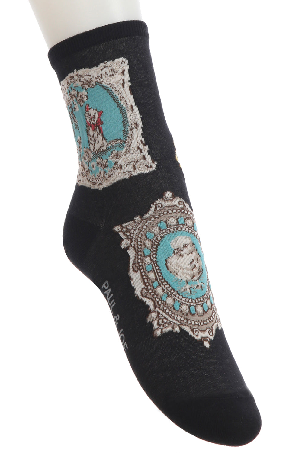 PAUL & JOE chaussettes coton médaillon blanc 36-39