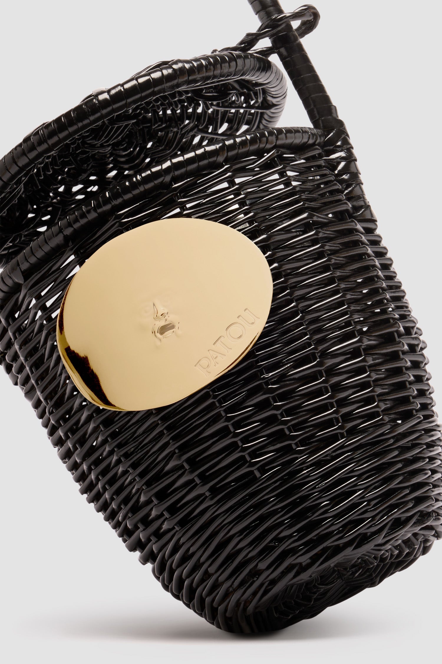 Patou AC0030043999B sac seau osier noir taille unique