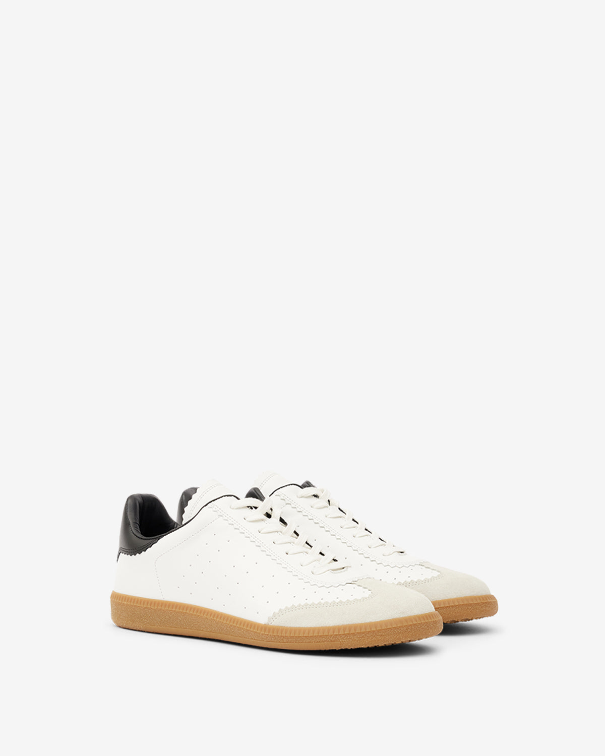 Isabel Marant Brycy baskets cuir blanc basses lacets