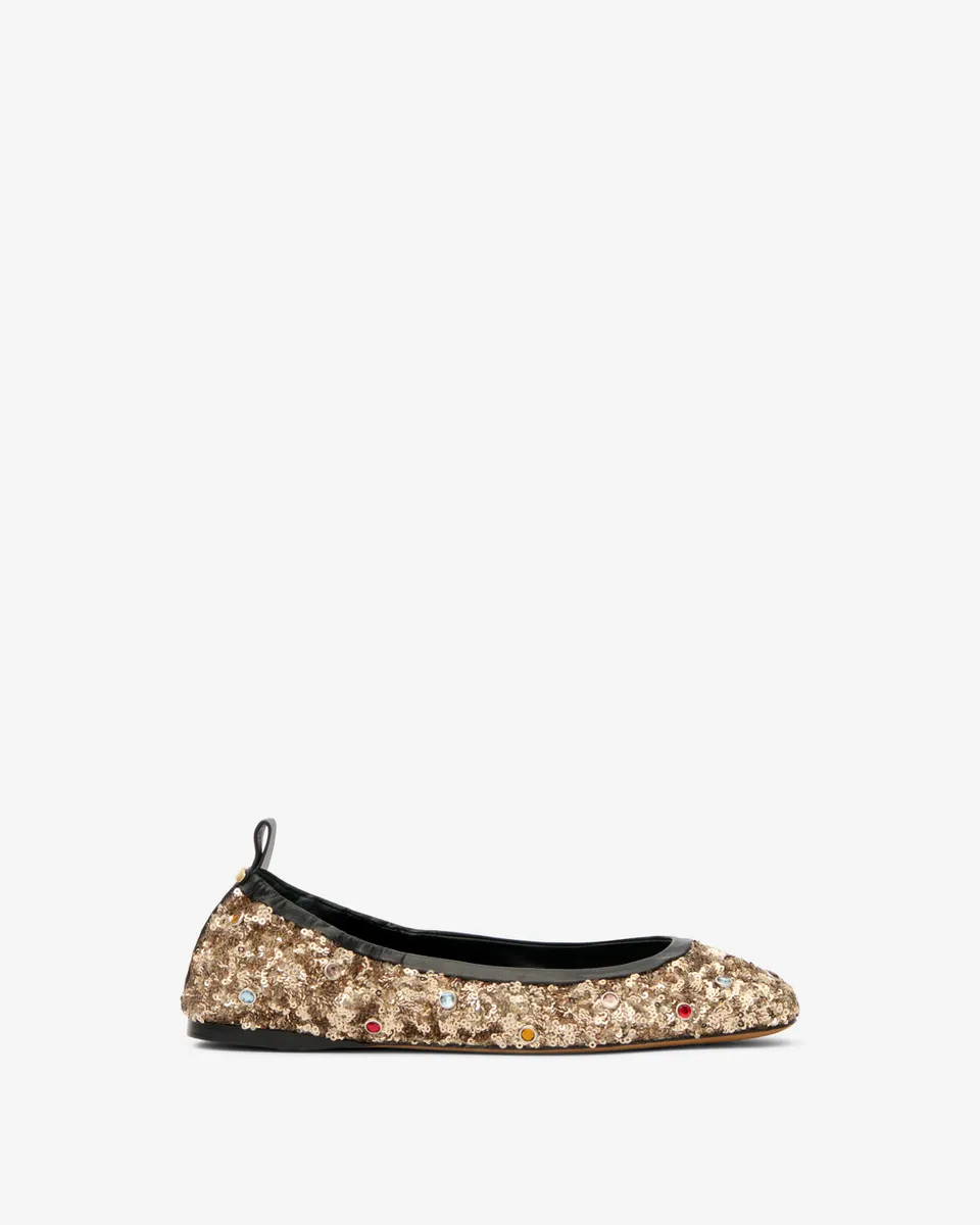 Isabel Marant Belna BN0005FE ballerines doré sequins 35-42