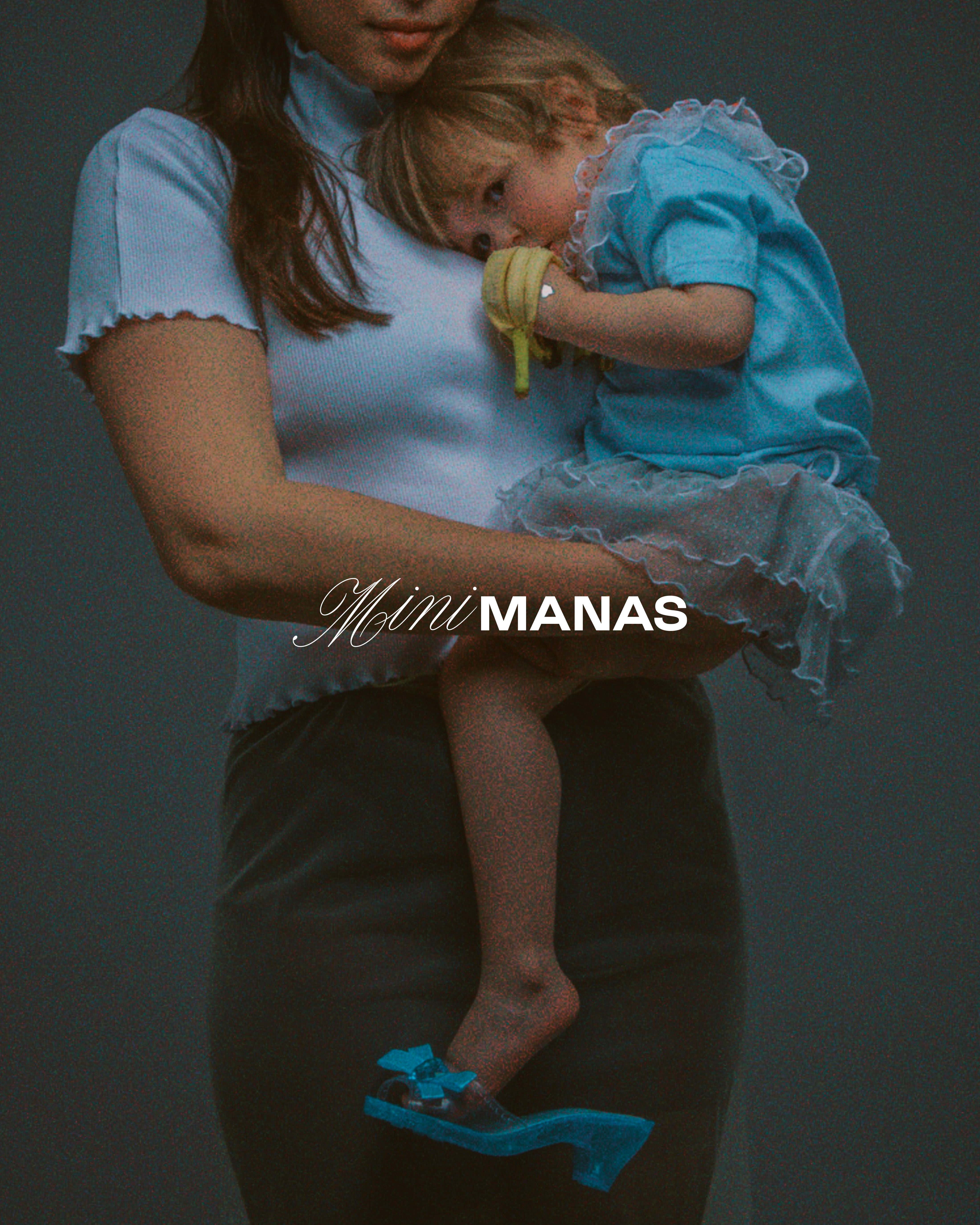 Ester Manas Mini Manas Grey Polka Dot jupe silver