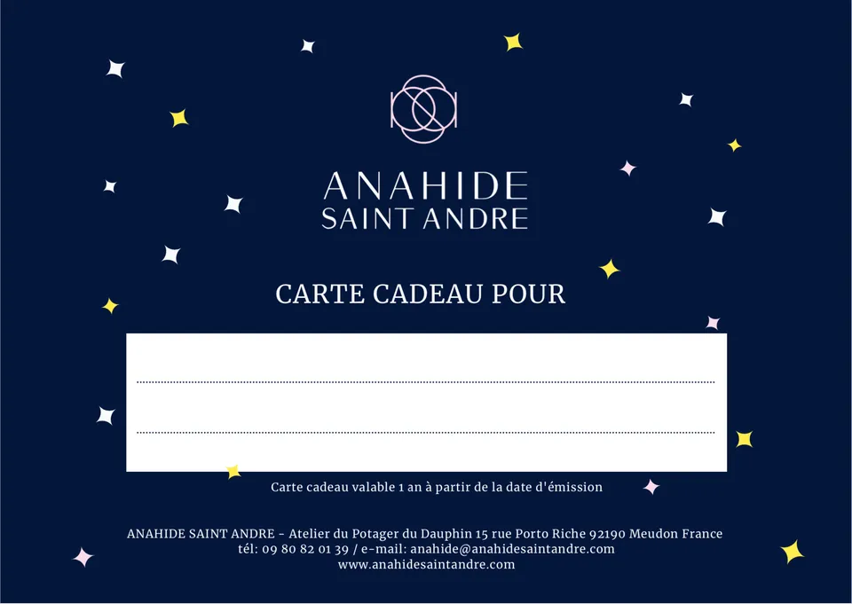 Anahide Saint André carte cadeau mode femme 30-500