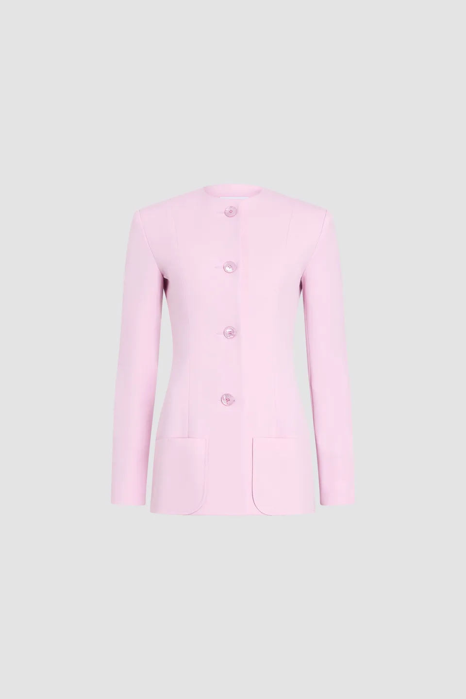 Patou P26JA0670103459L veste tailleur rose pâle