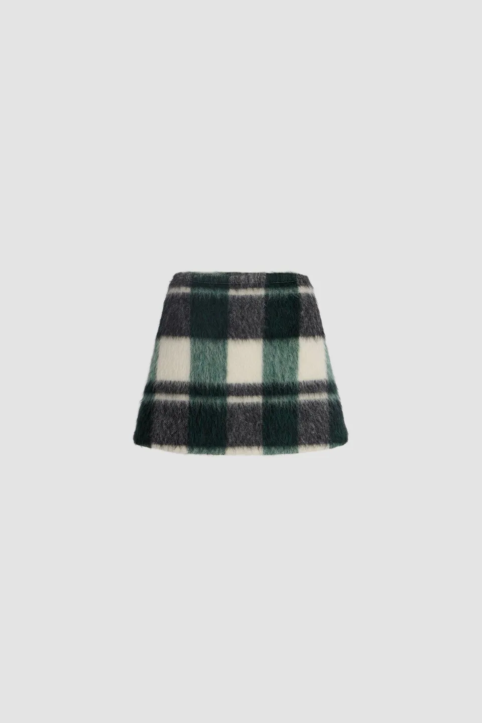 Patou SK086 jupe mini tartan Pine Winter Tartan laine