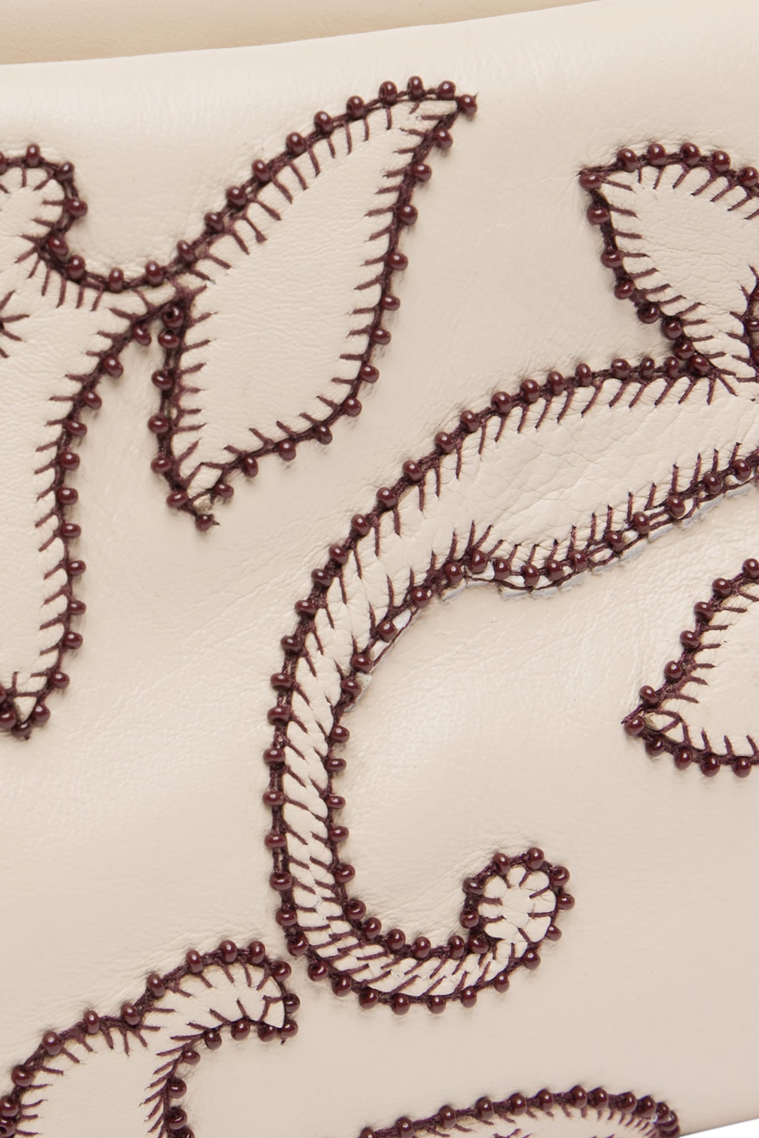 Alemäis Accessories Duke Leather Applique sac cuir ivoire TU