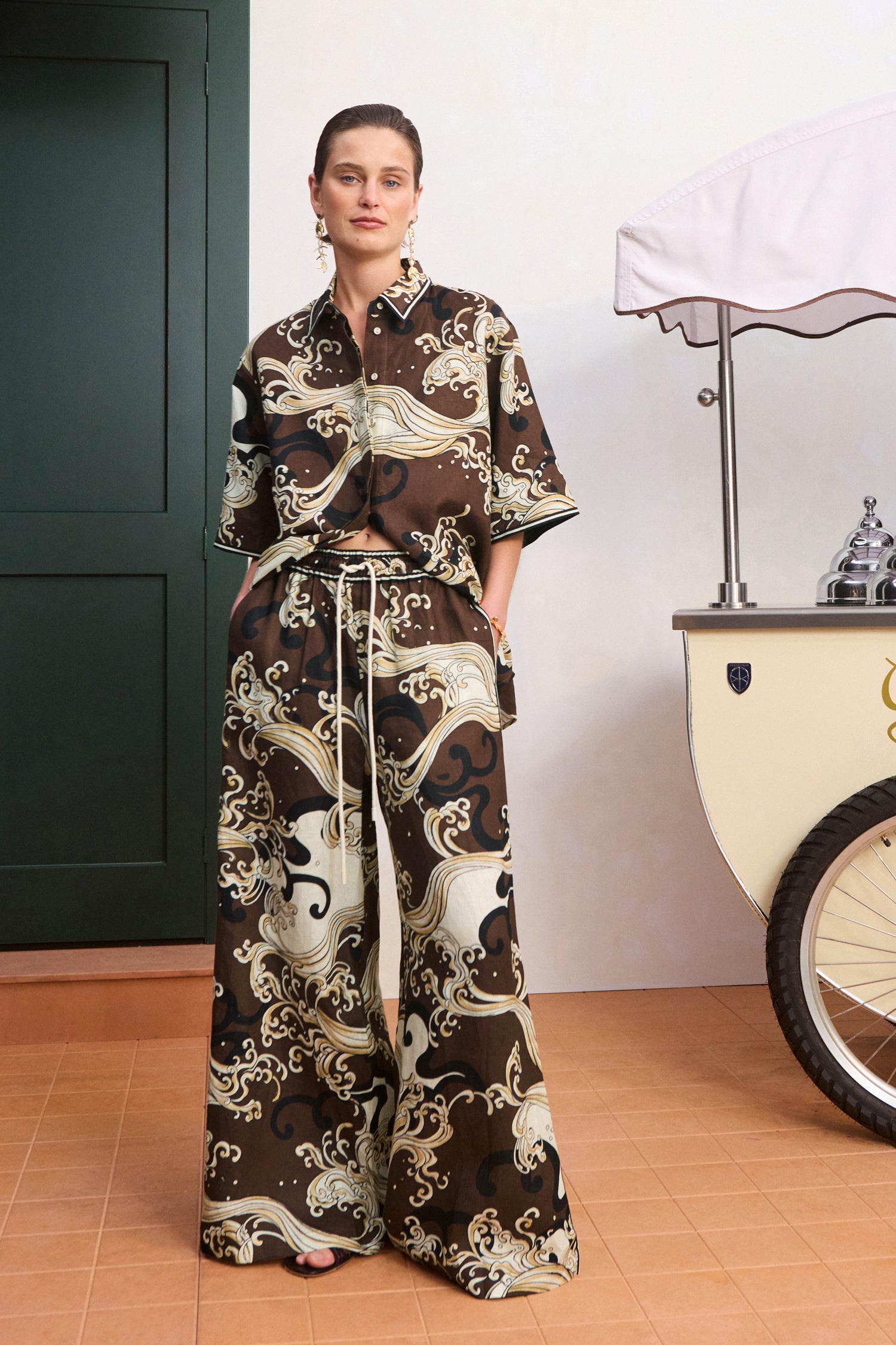 Alemaïs Otis Shirt chemise lin ample manches courtes