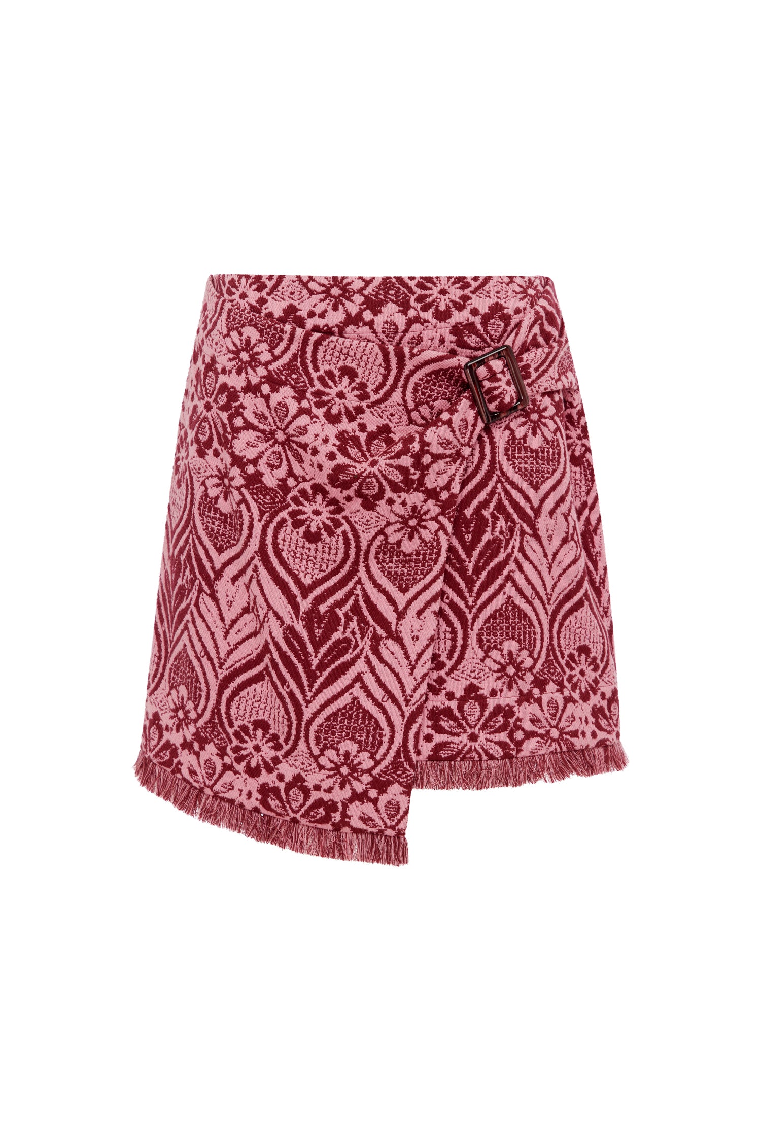 Alemaïs Blondie jupe sarong mini jacquard franges