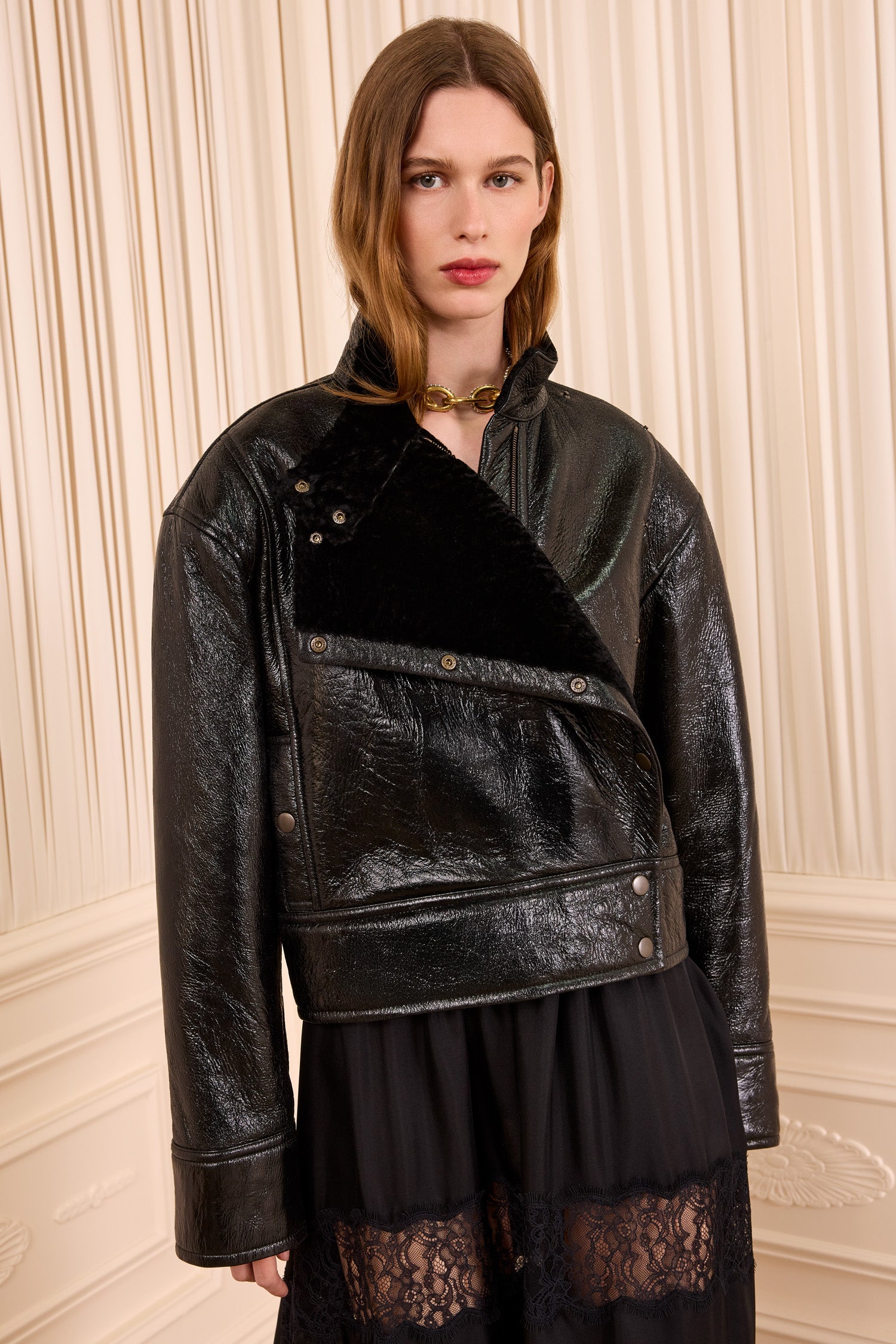 Ulla Johnson Honora FA261202 Veste Cuir Noir
