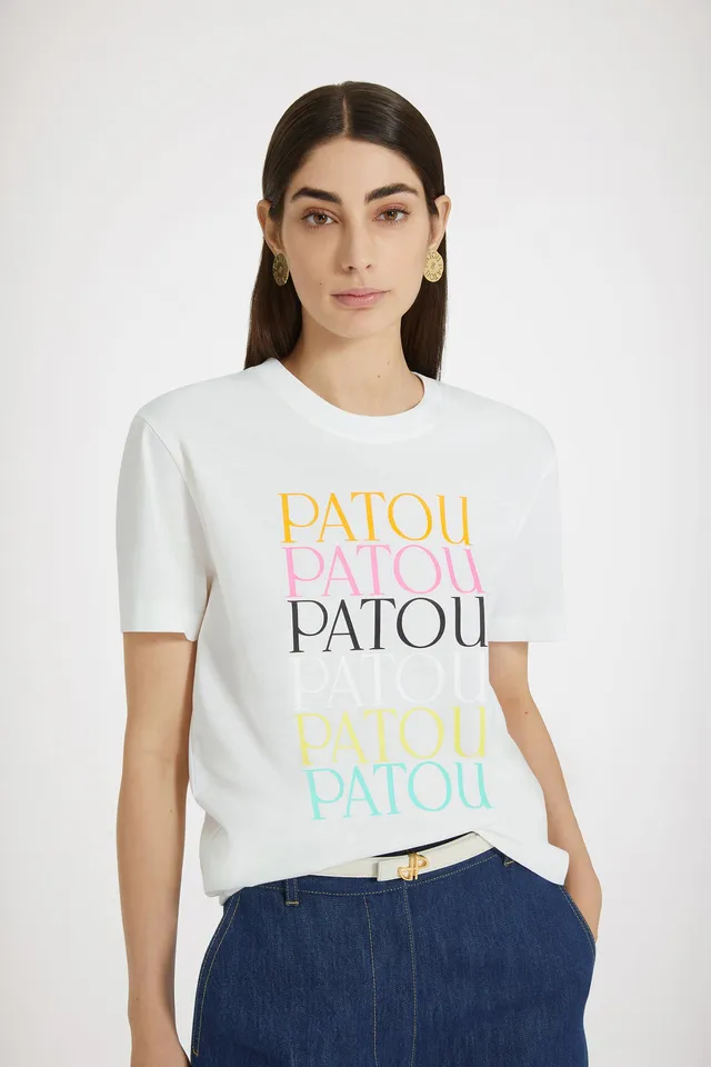 Patou JE112 t-shirt coton bio blanc XXS-XXL logo