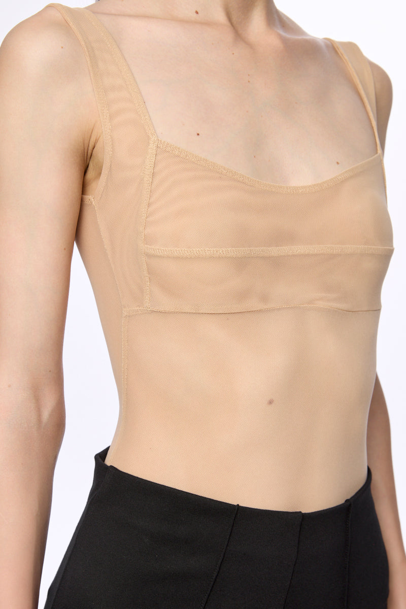 ATU Body Couture Mesh Corset Bodysuit body nude taille S