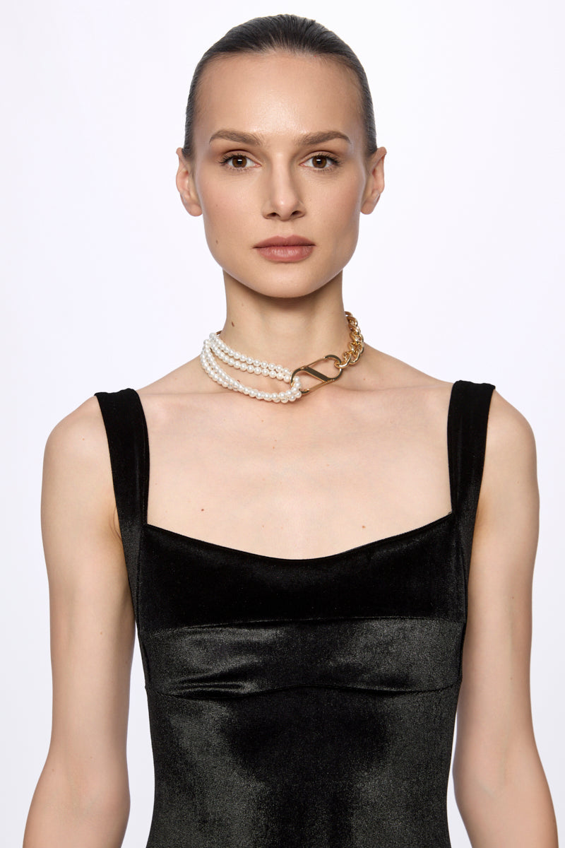 ATU Body Couture Pearls collier perles nacre taille unique