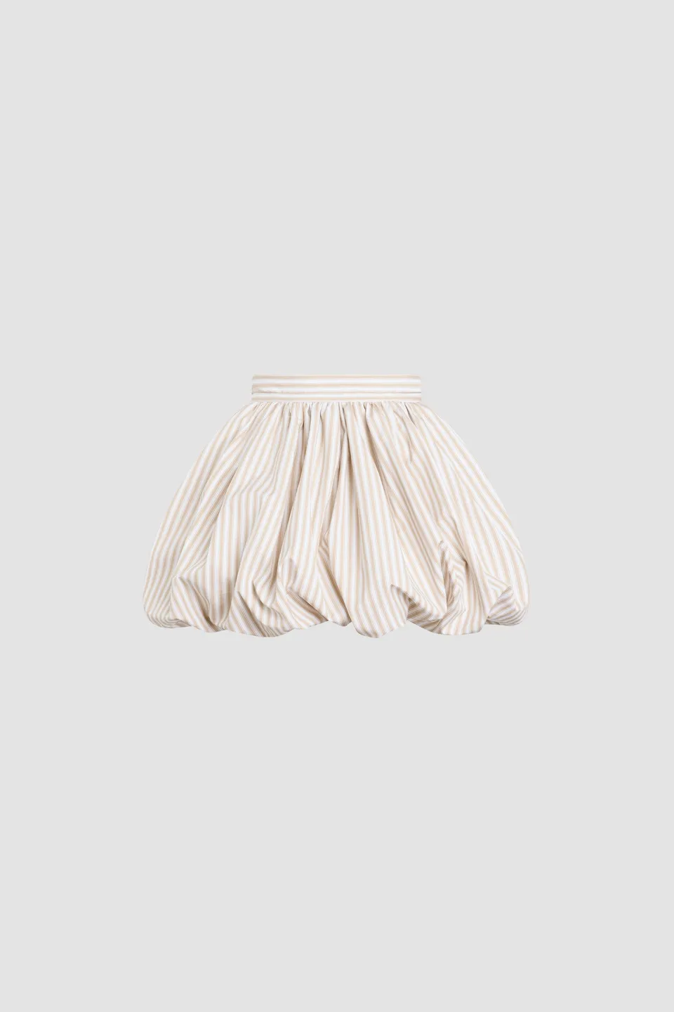 Patou Skirts mini jupe coton bio rayures café 38