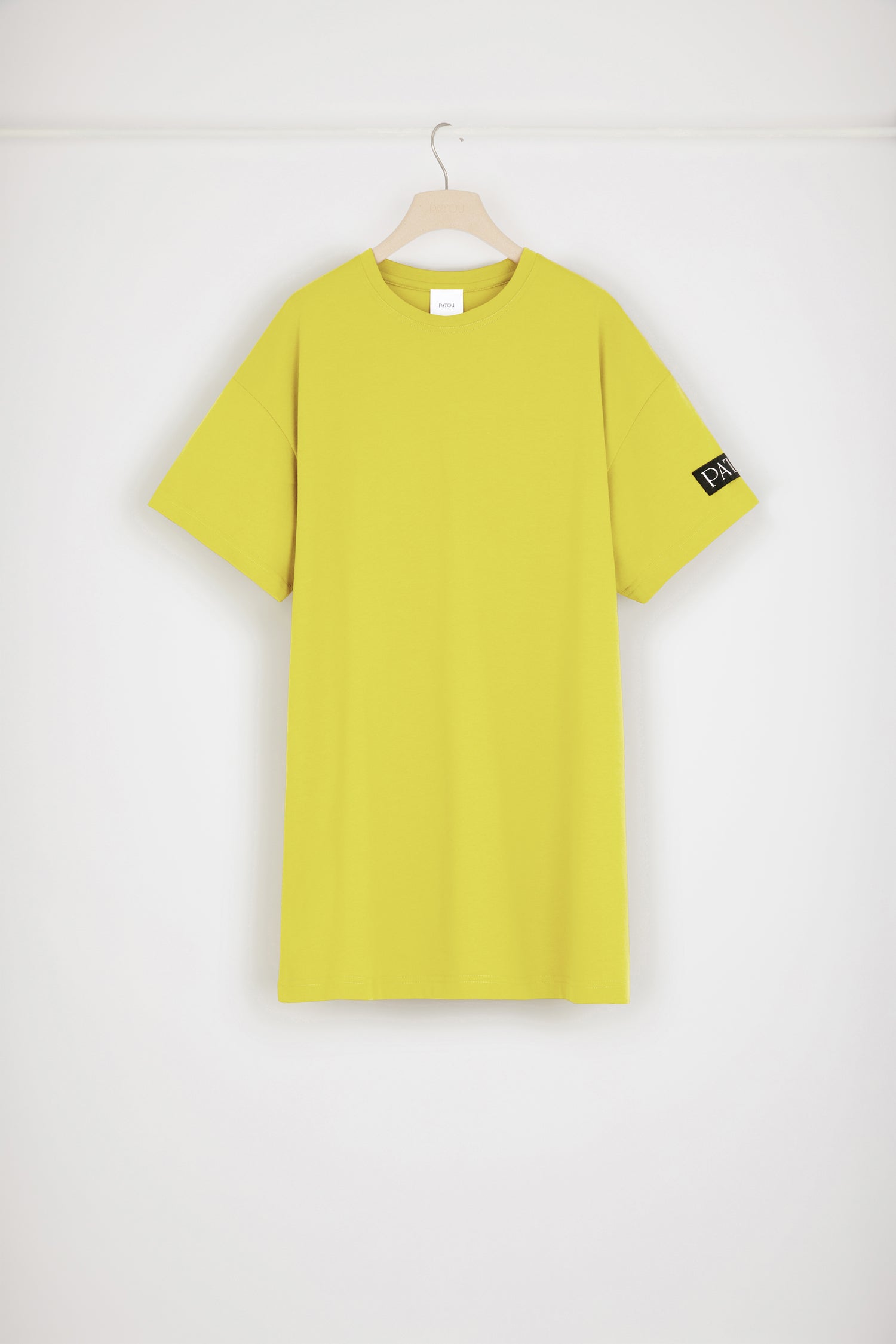 Patou JE057 robe t-shirt coton bio Absinthe col amovible