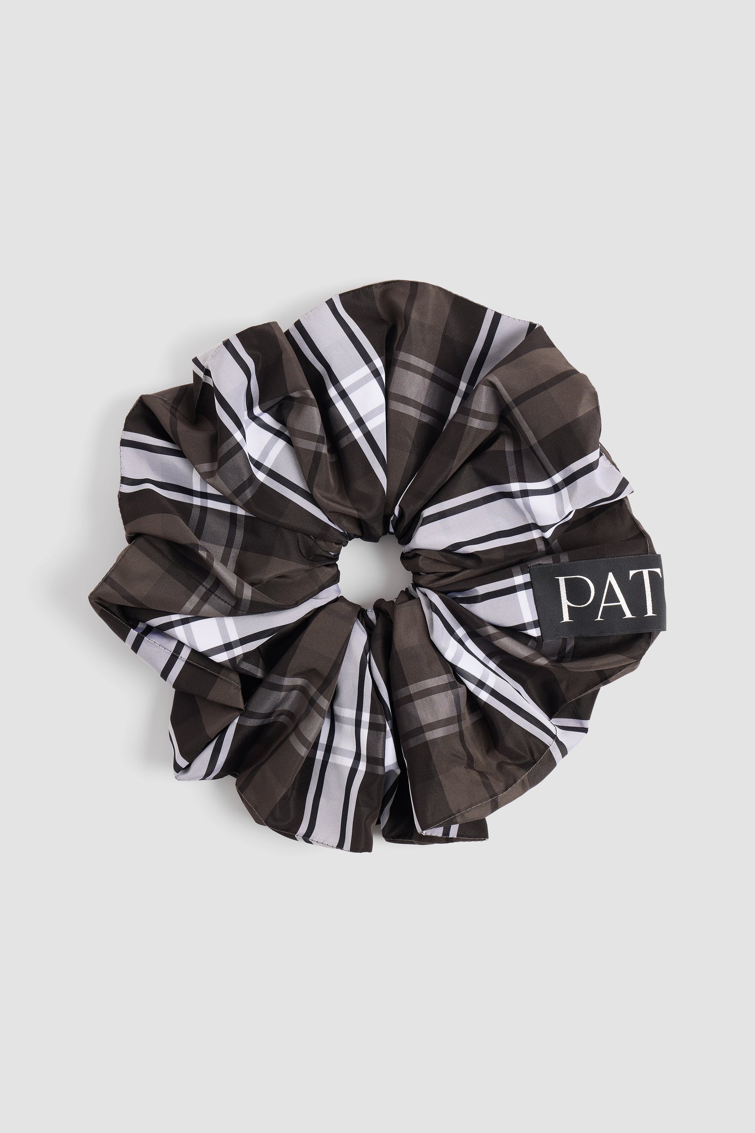 Patou Accessories AC059 chouchou volumineux tartan vert