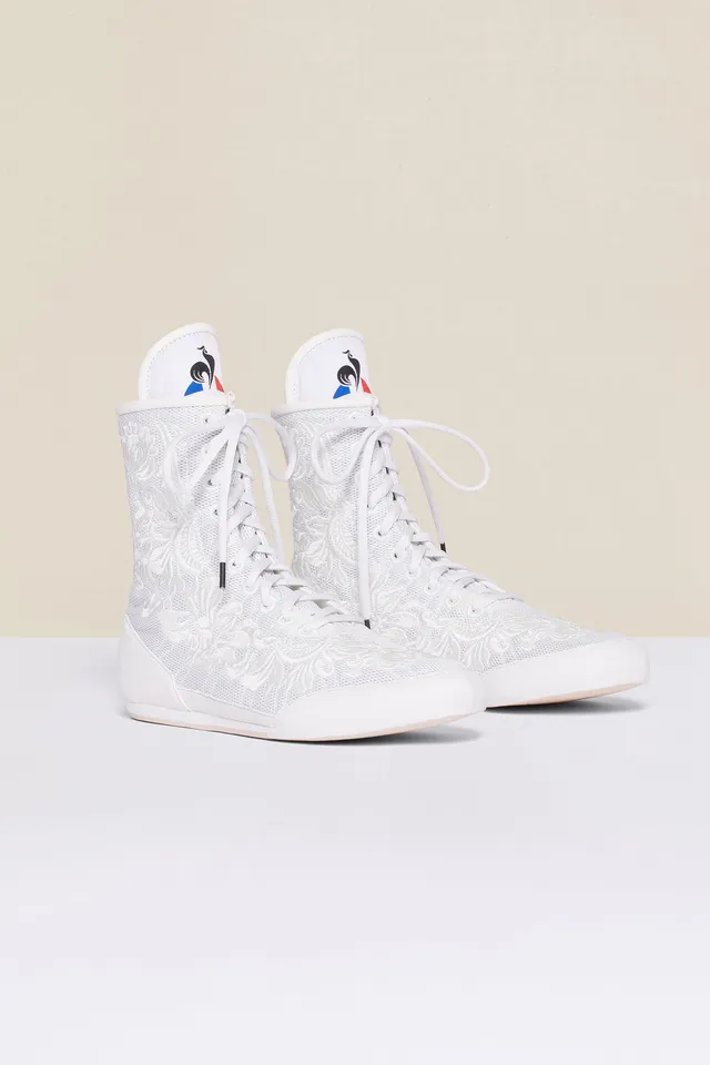Patou FO201 Baskets Montantes Blanches Brodées