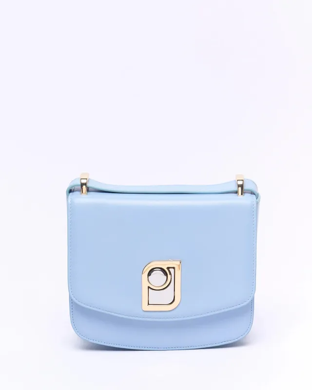 Paul & Joe Jeanne petit sac cuir lisse bleu