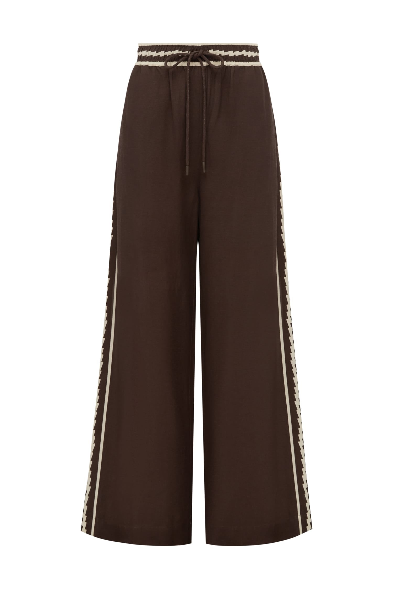 Alemaïs Lori pantalon large rayé viscose taille 10
